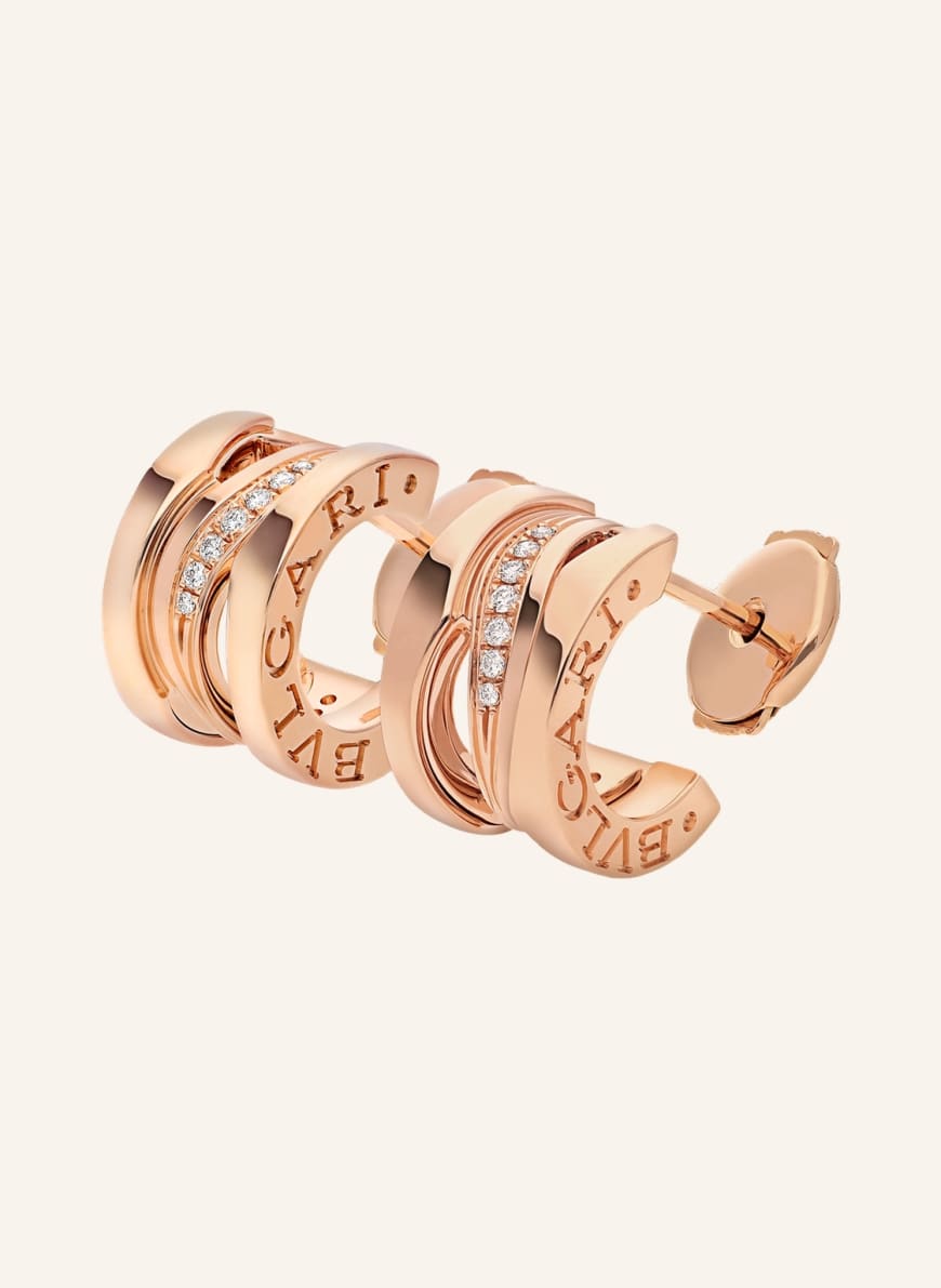 Bvlgari Ohrring B Zero Aus Karat Ros Gold Und Diamanten In Ros Gold