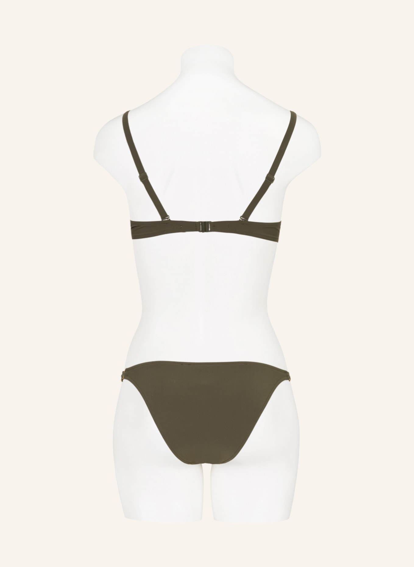 Chantelle B Gel Bikini Top Emblem In Khaki