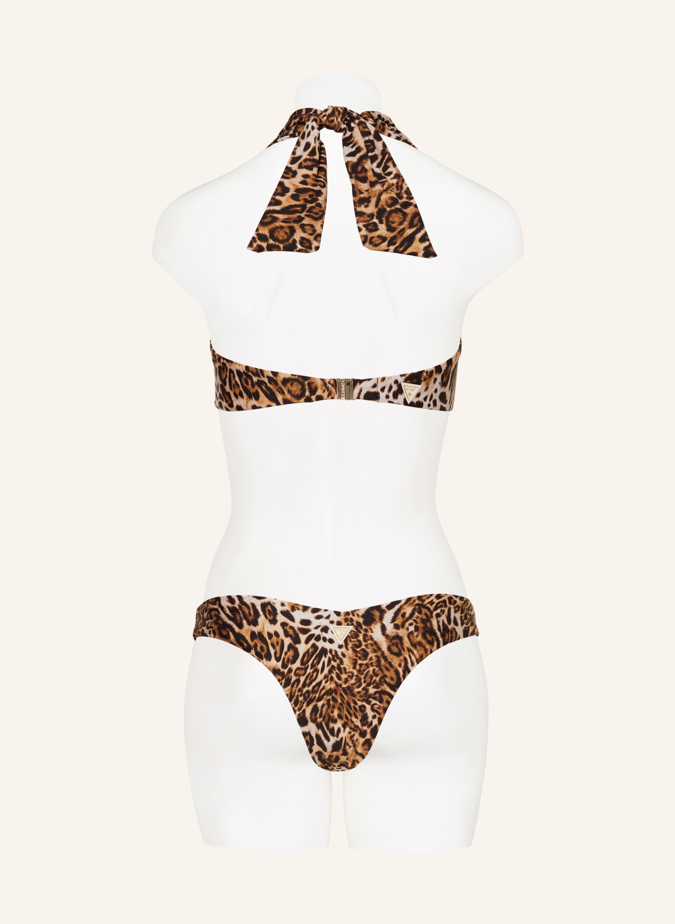 Guess Brazilian Bikini Hose In Creme Hellbraun Dunkelbraun