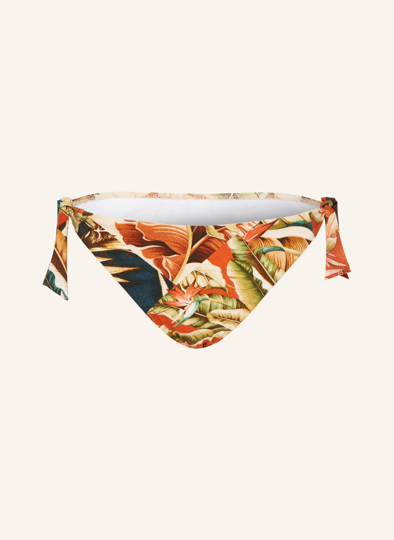 MARYAN MEHLHORN Triangel Bikini Hose HYPNOTIC in dunkelorange hellgrün