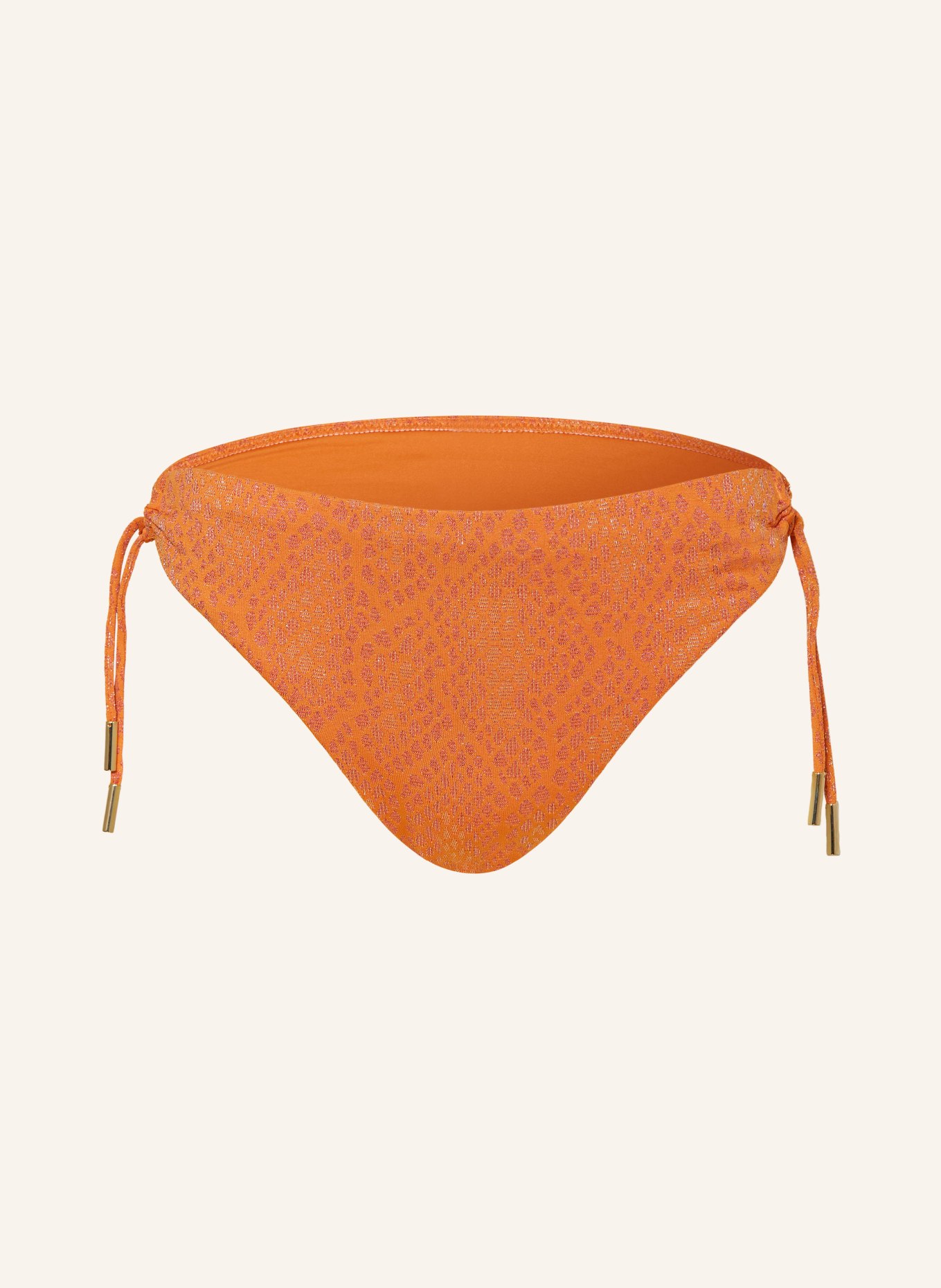 Maryan Mehlhorn Basic Bikini Hose Glance Mit Glitzergarn In Orange