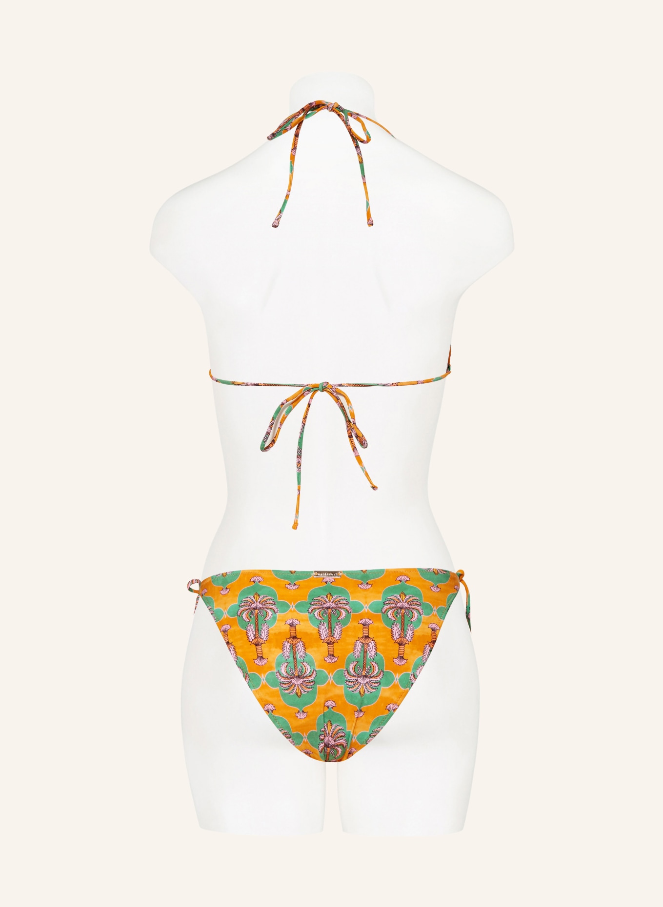 Watercult Triangel Bikini Hose Palm Festival In Orange Gr N