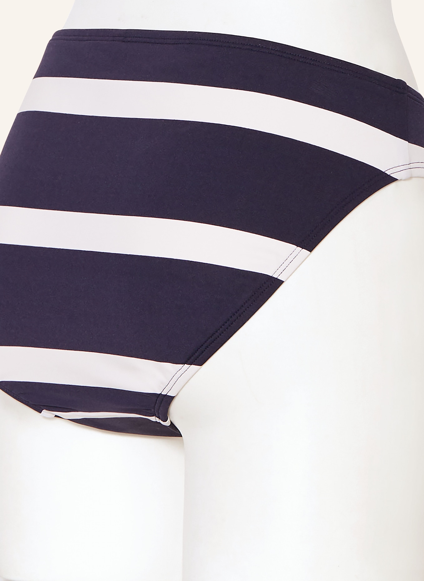 LAUREN RALPH LAUREN Basic Bikini Hose MARINER STRIPE In Dunkelblau Weiss