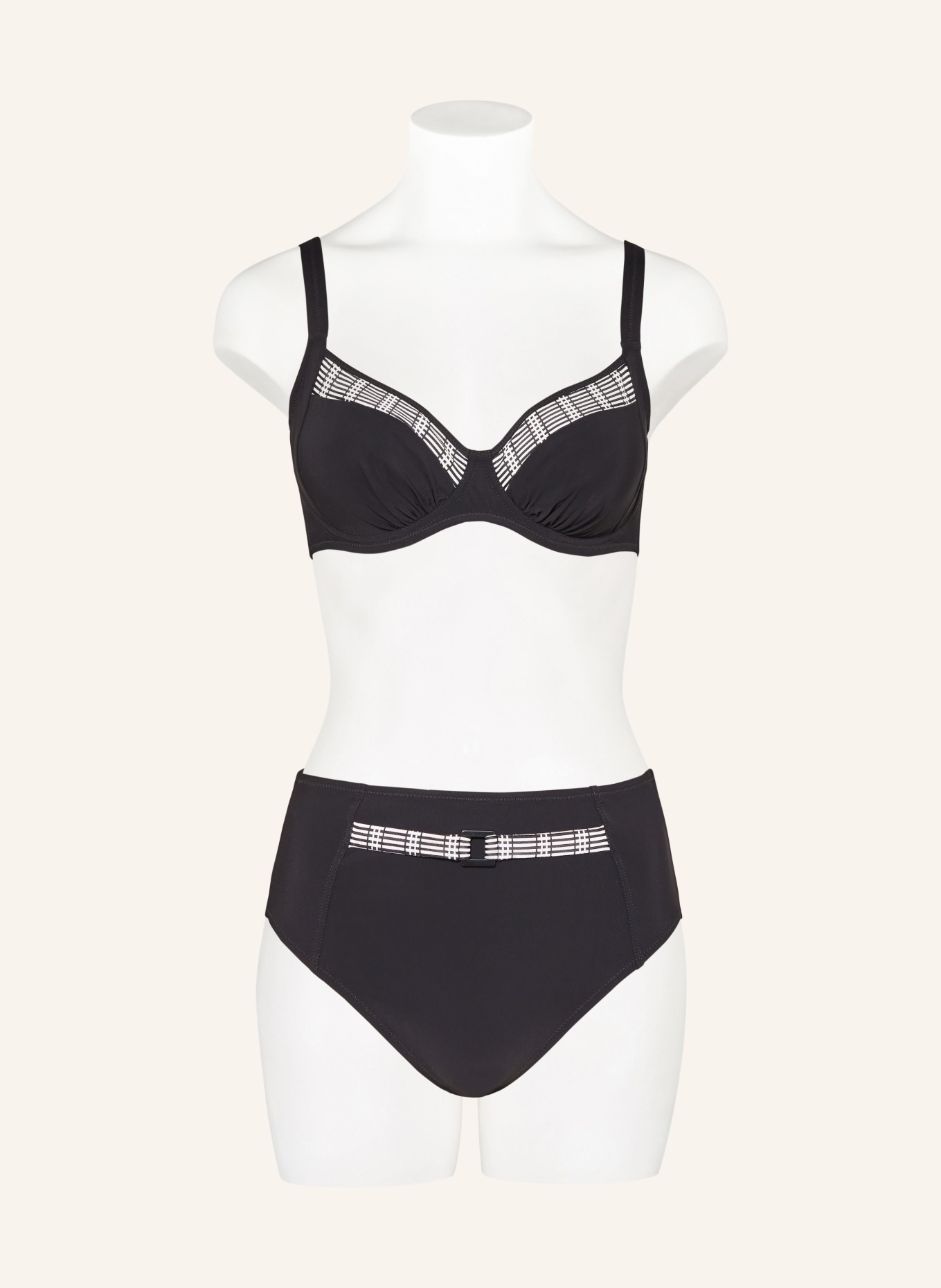 Lidea B Gel Bikini Top Monochrome Flow In Schwarz Weiss