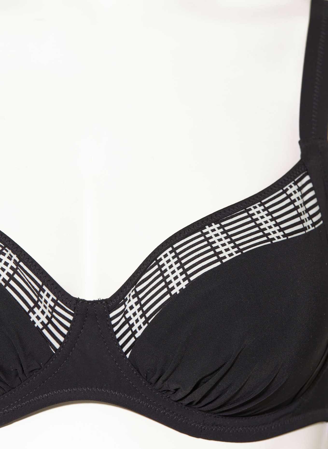 Lidea Underwired Bikini Top Monochrome Flow In Black White