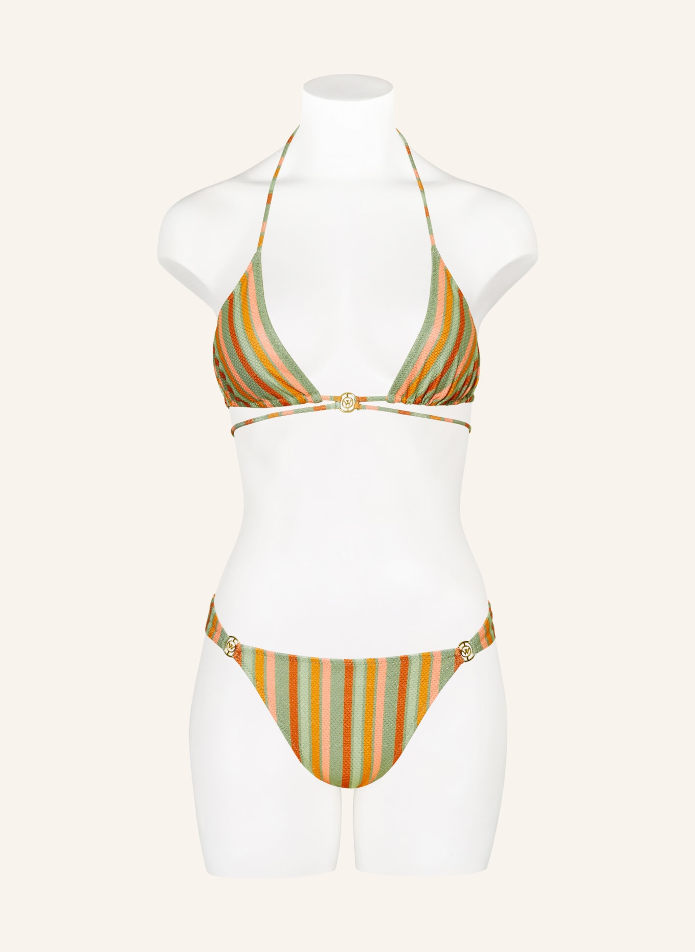 Watercult Triangel Bikini Hose Retro Tributes Mit Glitzergarn In