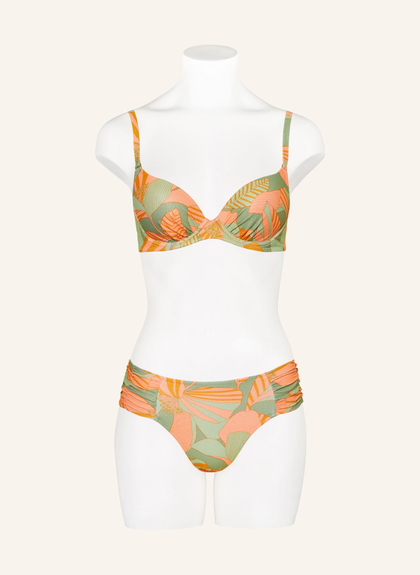 Watercult B Gel Bikini Top Retro Tributes Mit Glitzergarn In Hellgr N