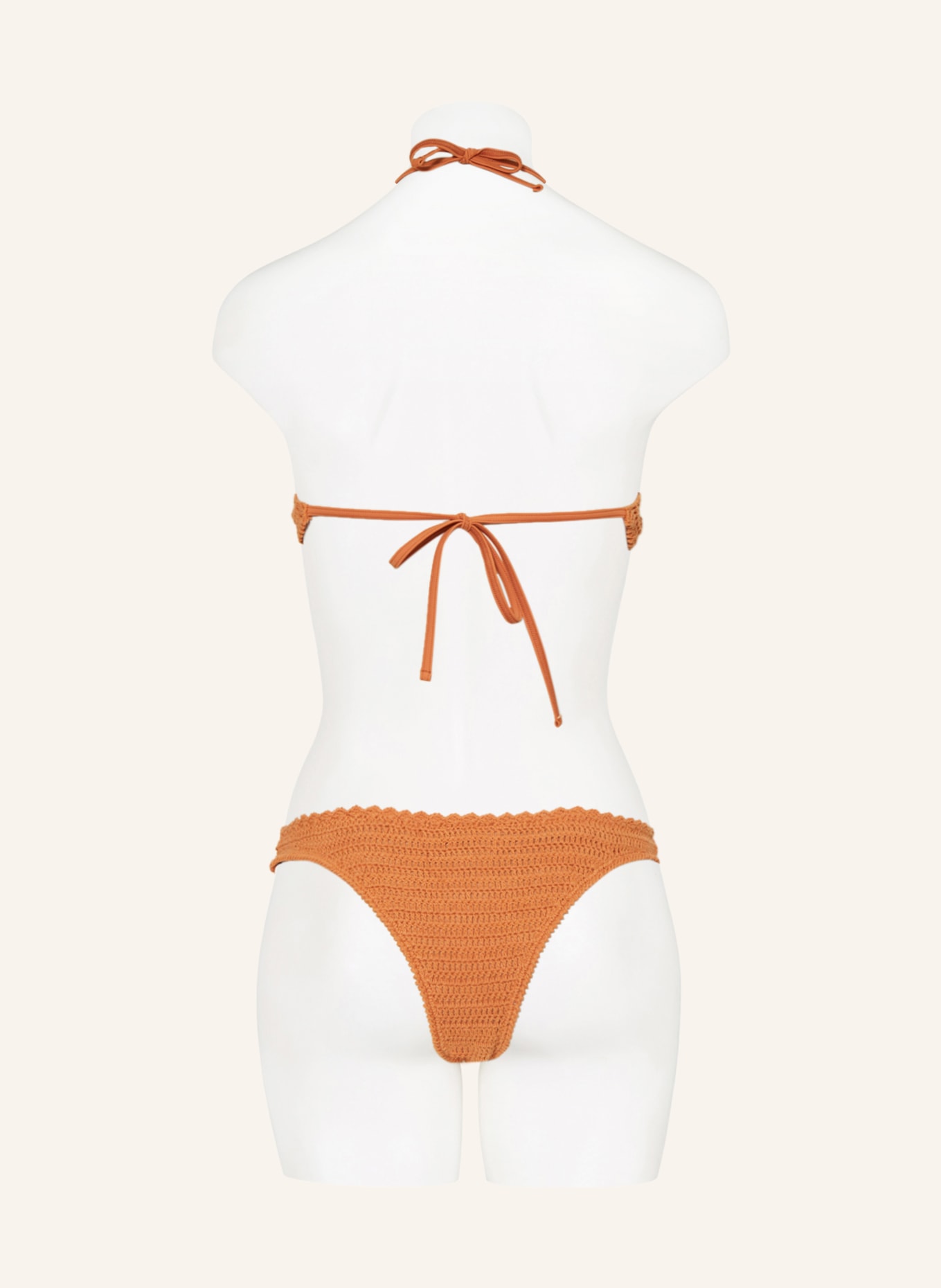 BEACHLIFE Triangel Bikini SIENNA CROCHET In Dunkelorange