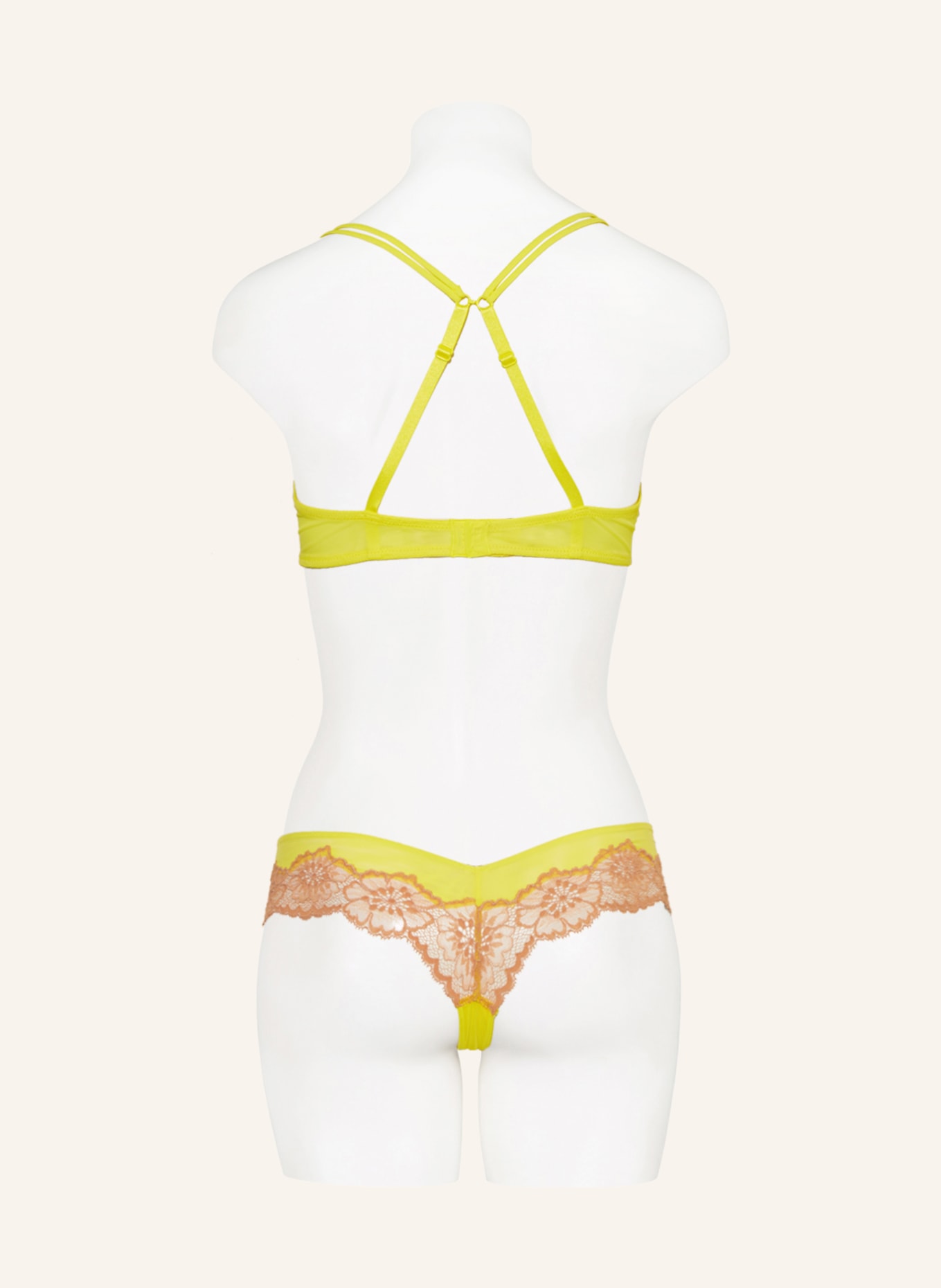 Andres Sarda Thong Eden Rock In Yellow Nude