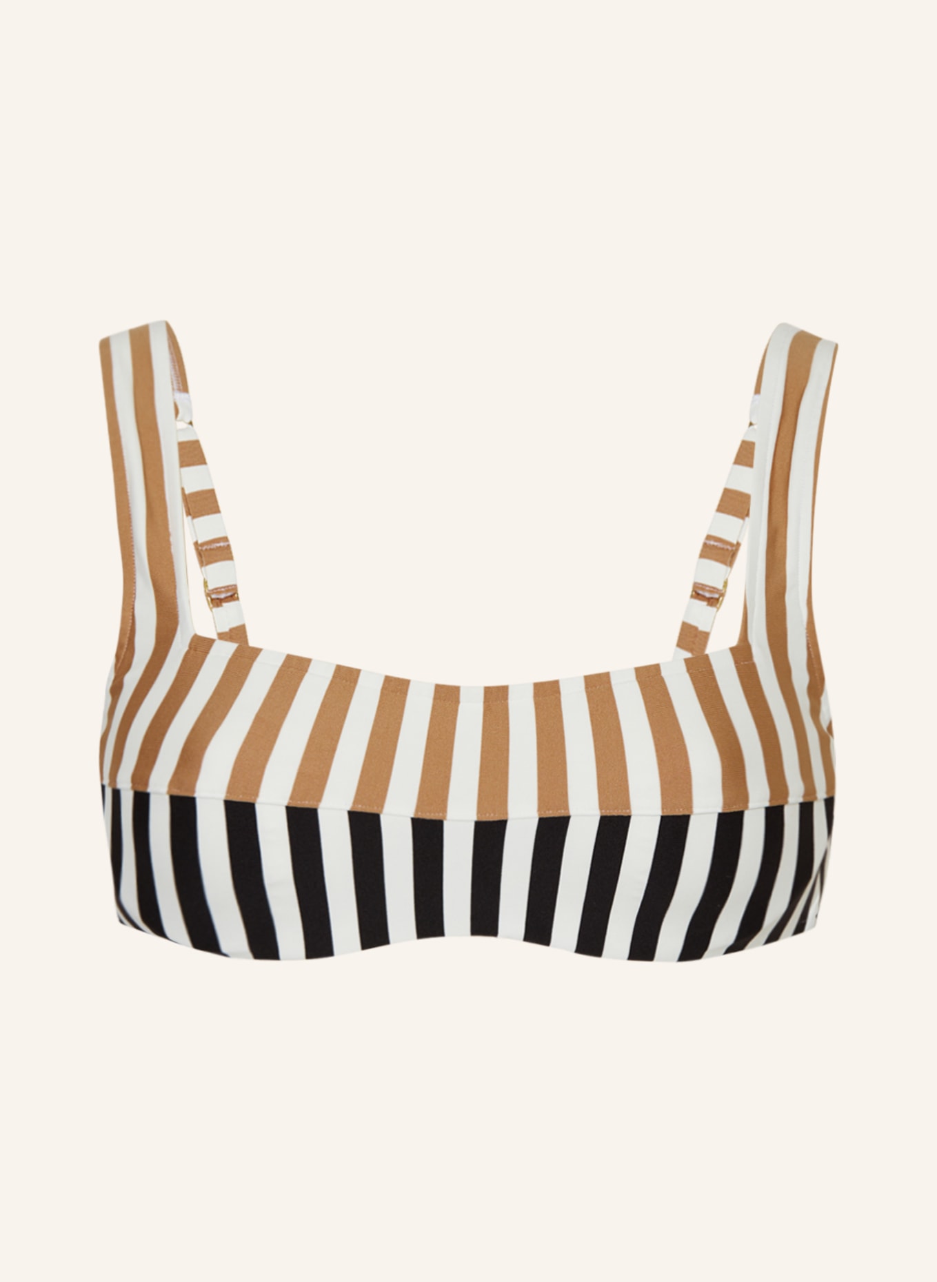 Andres Sarda B Gel Bikini Top Perriand In Weiss Braun Schwarz