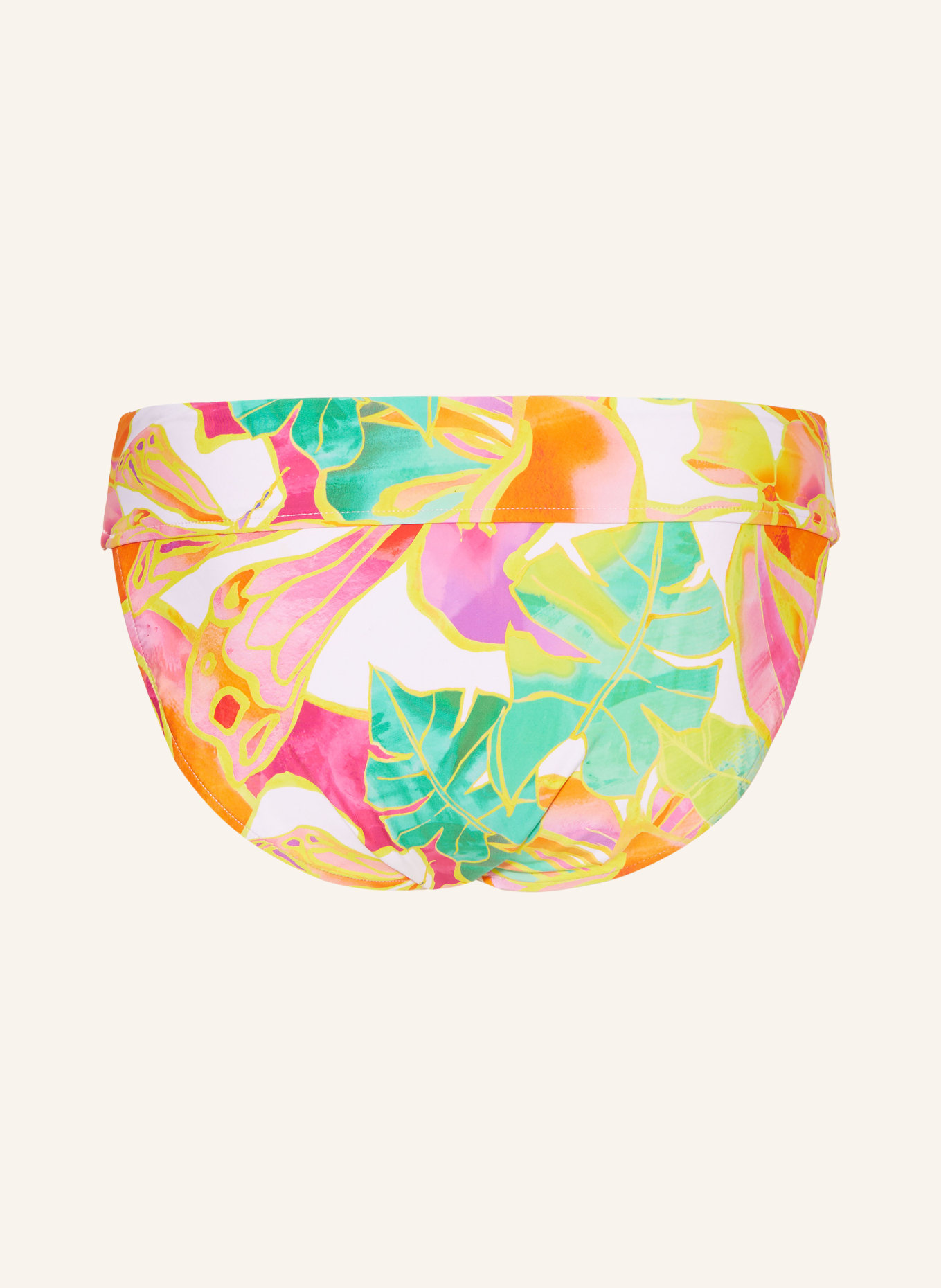 Seafolly Basic Bikini Hose Wonderland Zum Wenden In Gelb Rosa Fuchsia