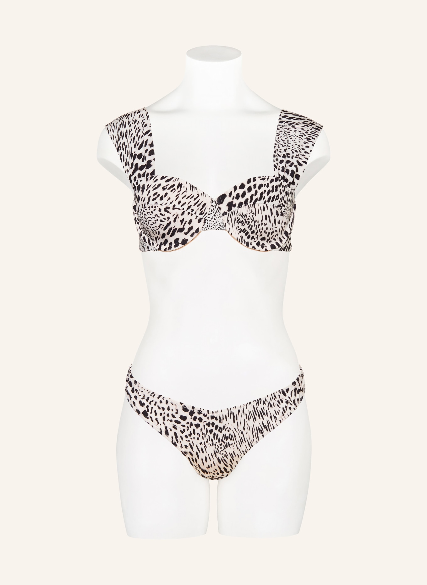 EVARAE Bügel Bikini Top AUDREY in weiss schwarz