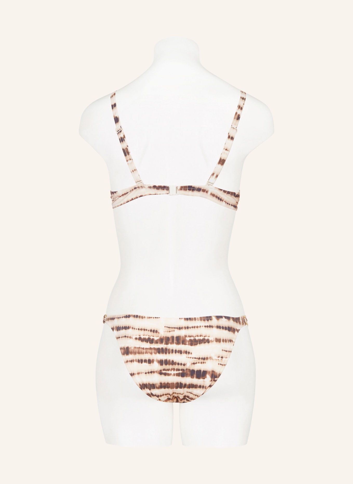 Chantelle B Gel Bikini Top Emblem In Beige Dunkelbraun Braun