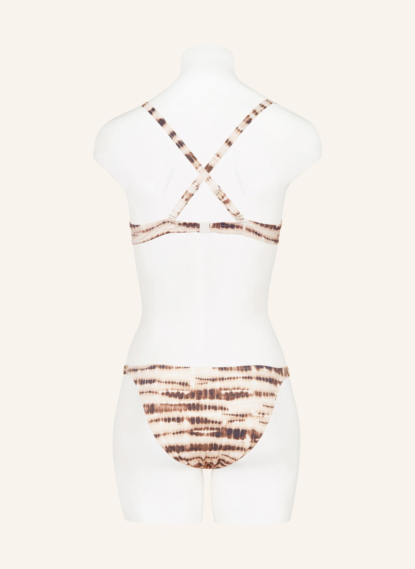 Chantelle B Gel Bikini Top Emblem In Beige Dunkelbraun Braun