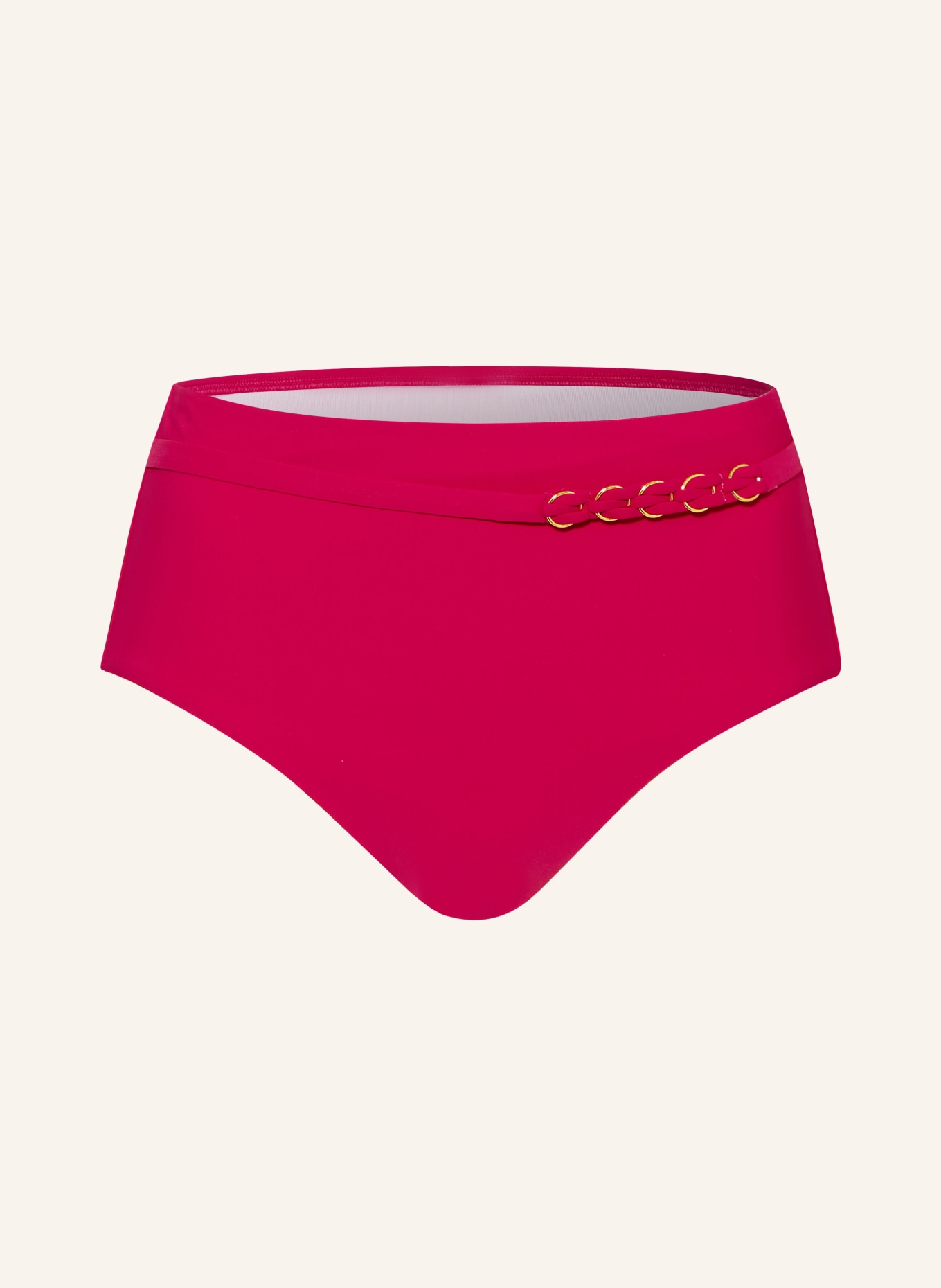 Chantelle High Waist Bikini Hose Emblem In Pink