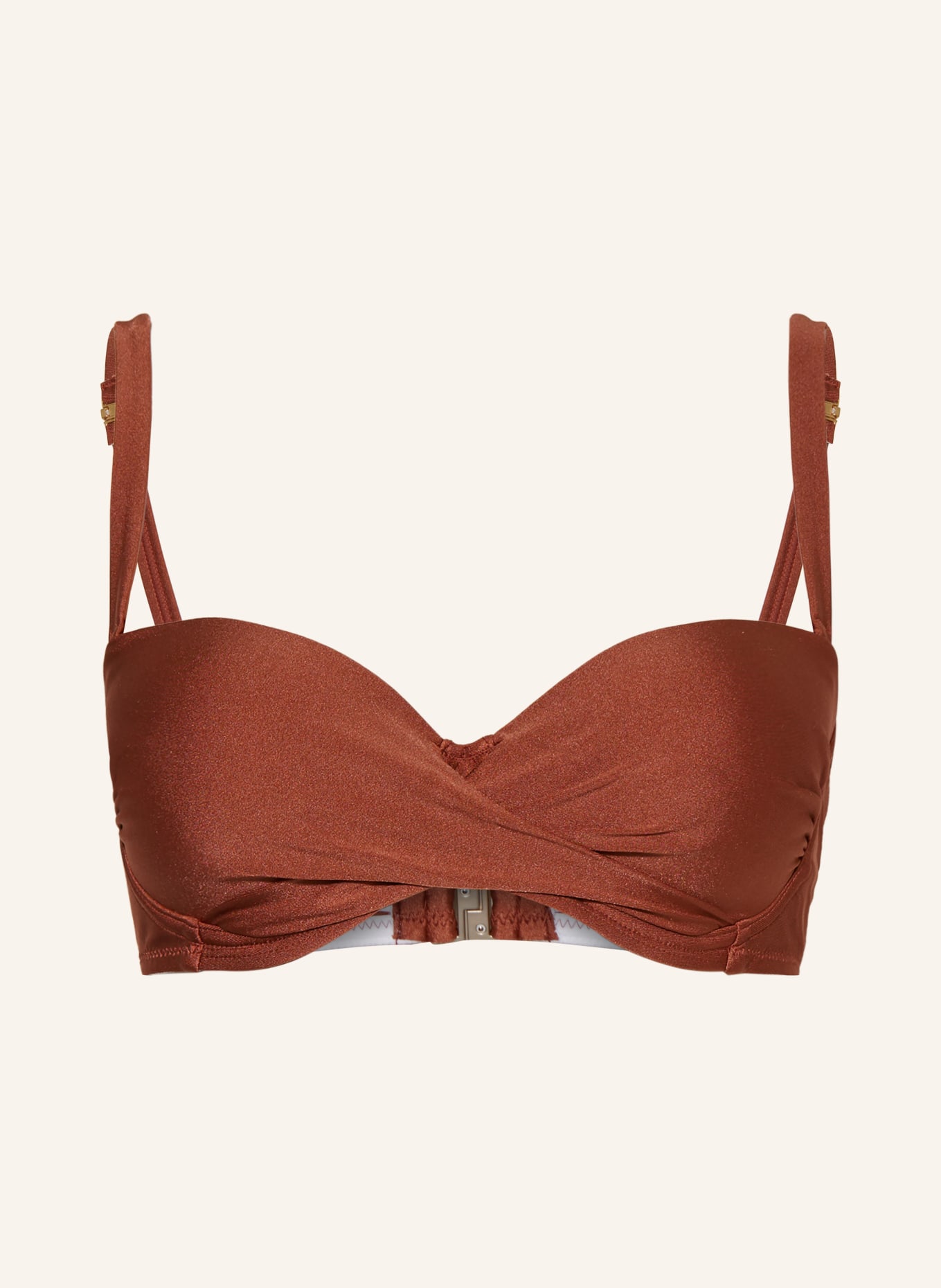 Beachlife B Gel Bikini Top Chocolate Shine In Braun