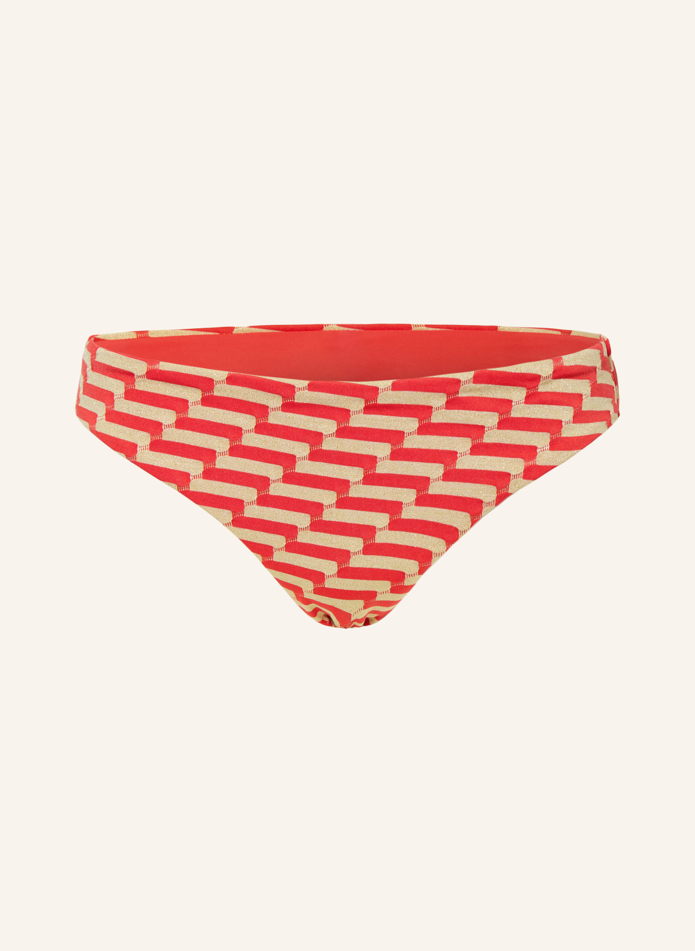 Femilet Basic Bikini Hose Ayora Mit Glitzergarn In Rot Gold