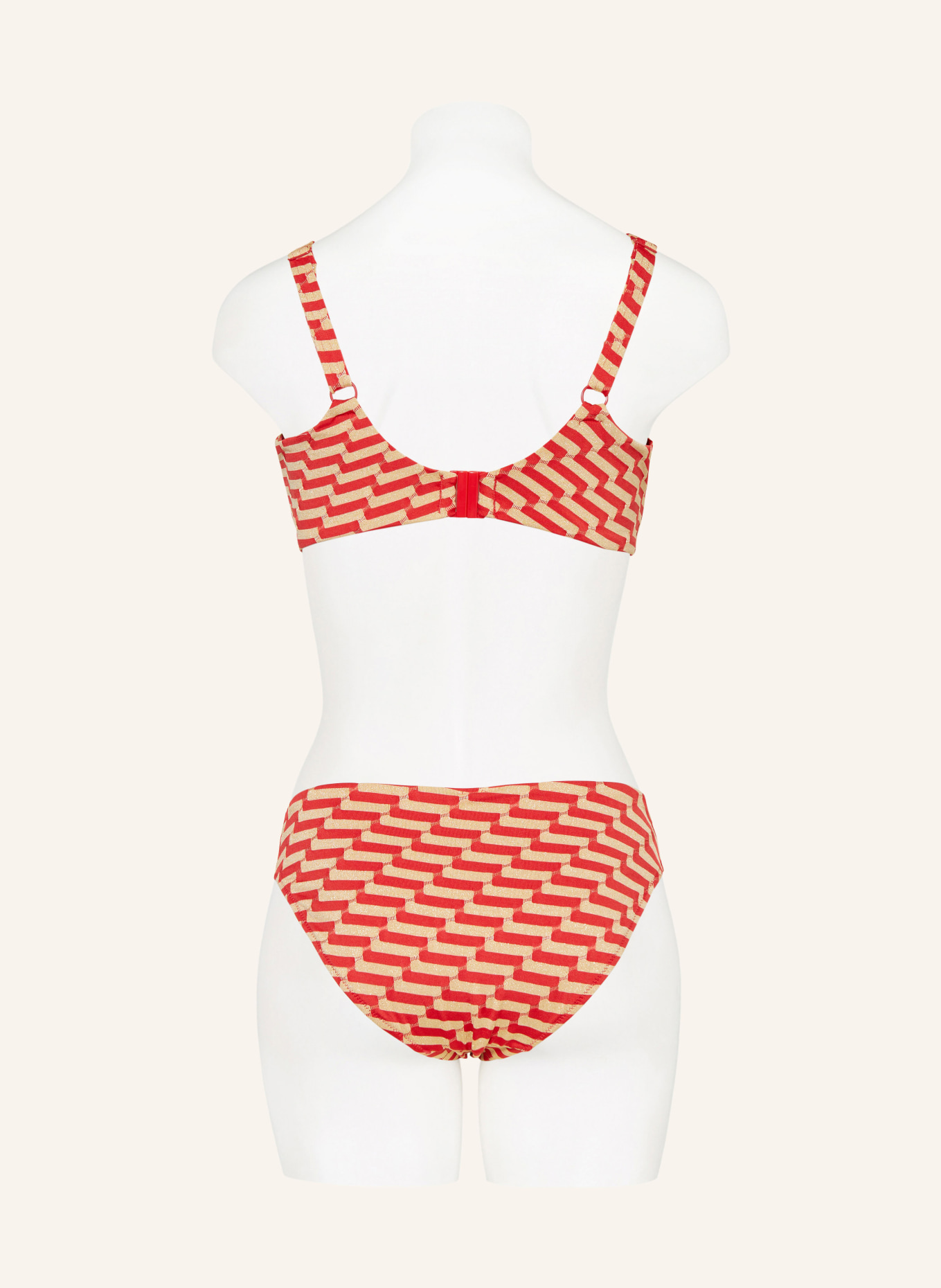 Femilet Basic Bikini Hose Ayora Mit Glitzergarn In Rot Gold
