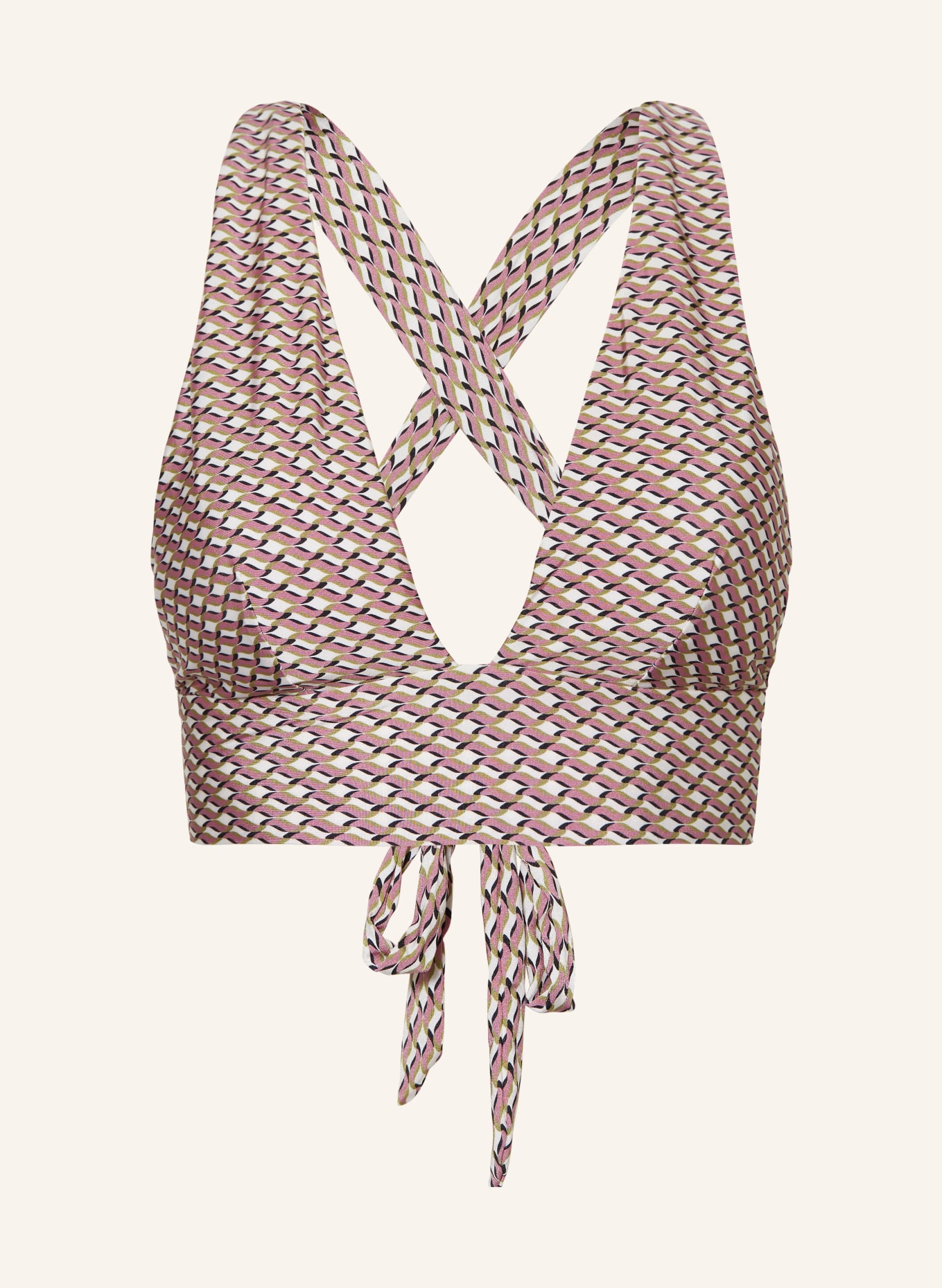 Jets Australia Bralette Bikini Top Infinity In Creme Lila Gr N