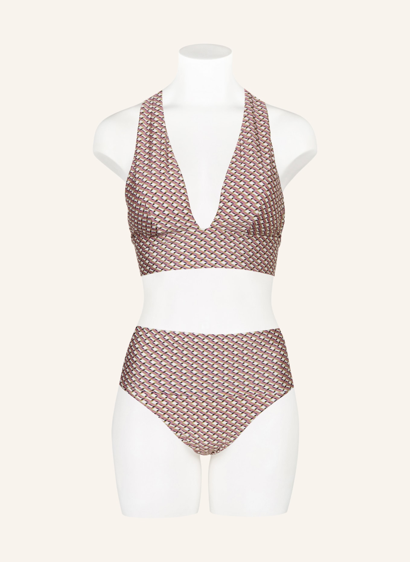 Jets Australia Bralette Bikini Top Infinity In Creme Lila Gr N