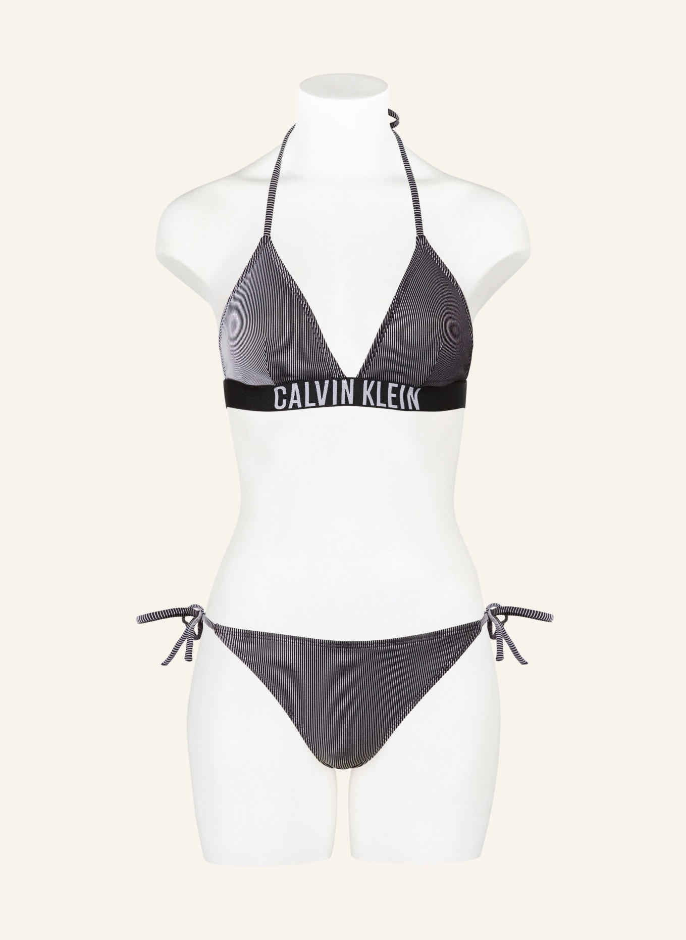 Calvin Klein Triangel Bikini Hose Intense Power In Schwarz Weiss