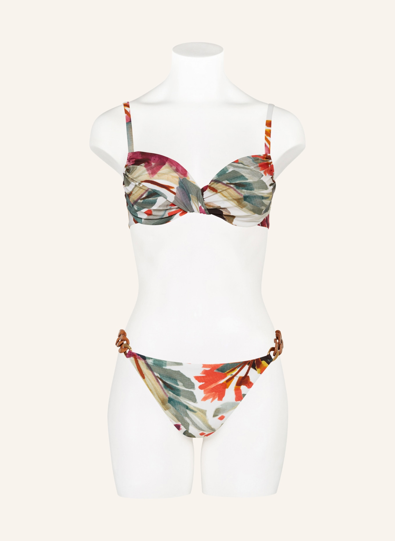 MARYAN MEHLHORN Bügel Bikini Top MYSTIC in grün creme fuchsia