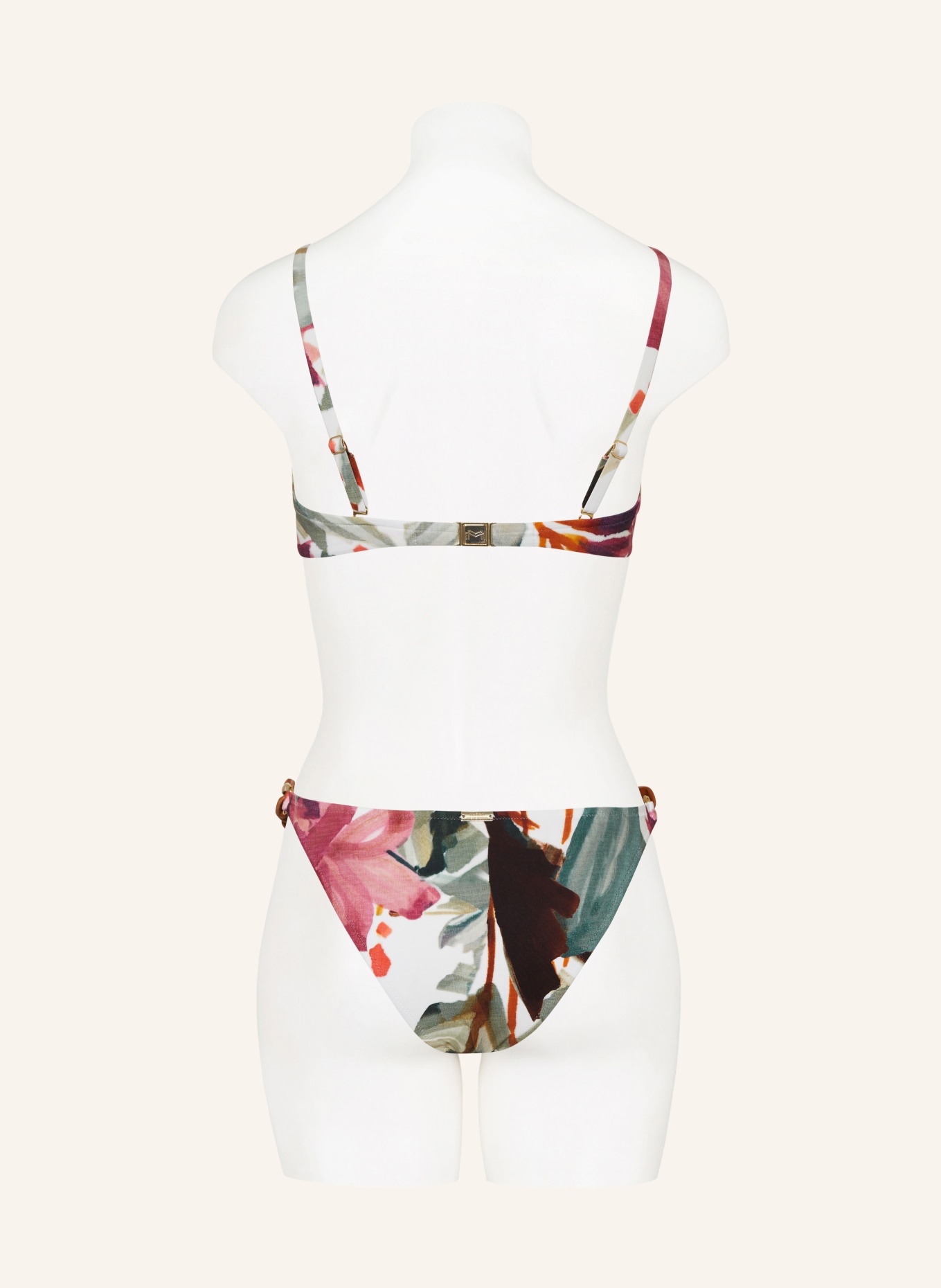 Maryan Mehlhorn B Gel Bikini Top Mystic In Gr N Creme Fuchsia
