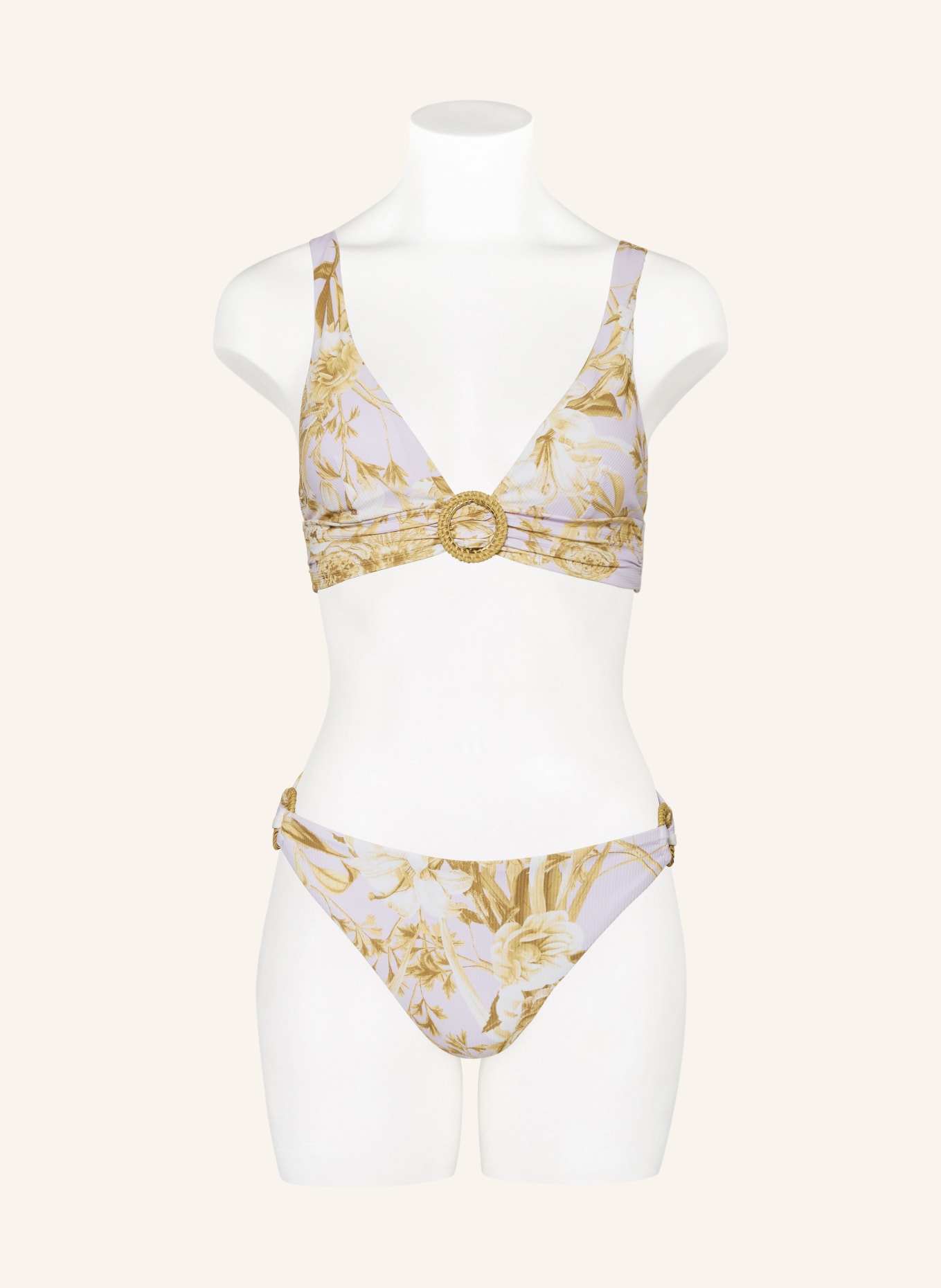 Maryan Mehlhorn Brazilian Bikini Hose Reverie In Helllila Gelb Hellbraun