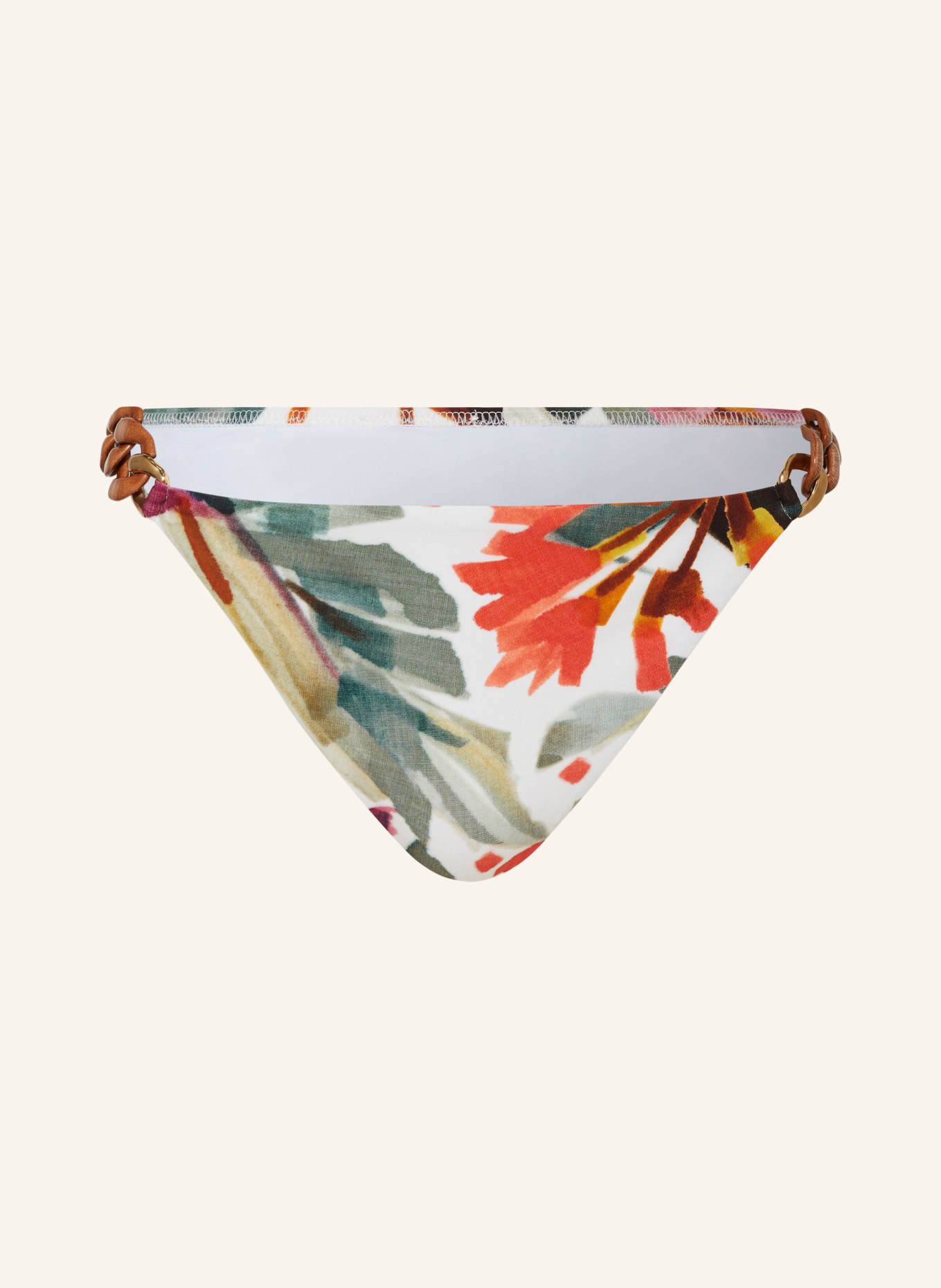 Maryan Mehlhorn Triangel Bikini Hose Mystic In Gr N Creme Fuchsia