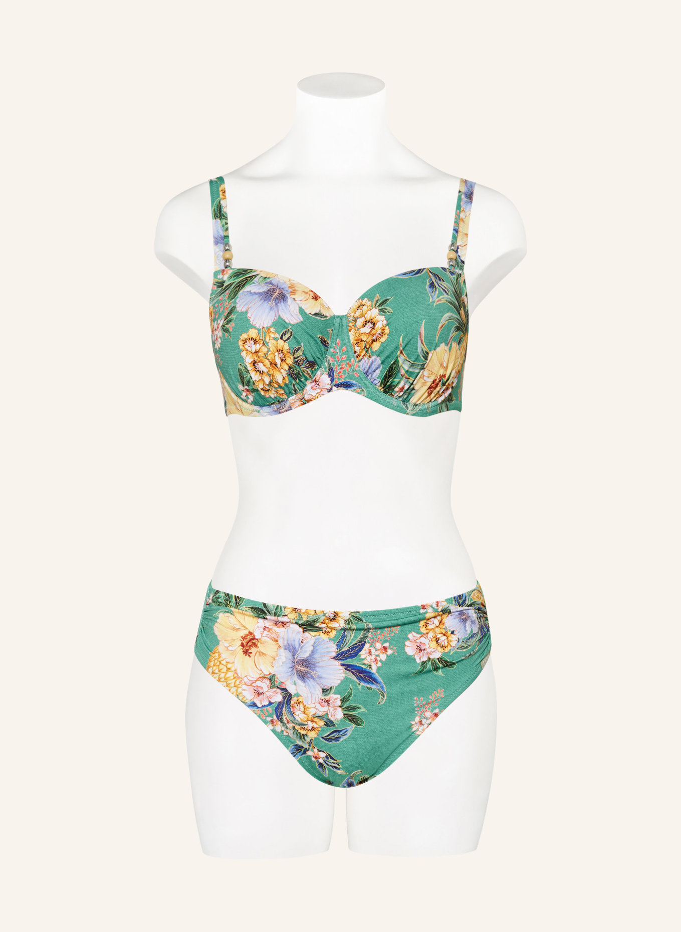 Lidea High Waist Bikini Hose Pineapple Sea In Gr N Gelb Hellblau