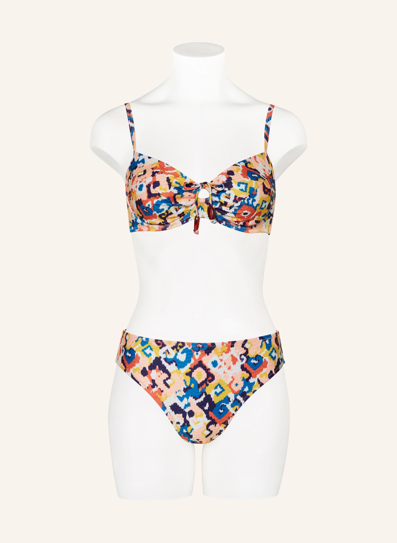 Lidea Basic Bikini Hose Heartbeat In Blau Ecru Orange