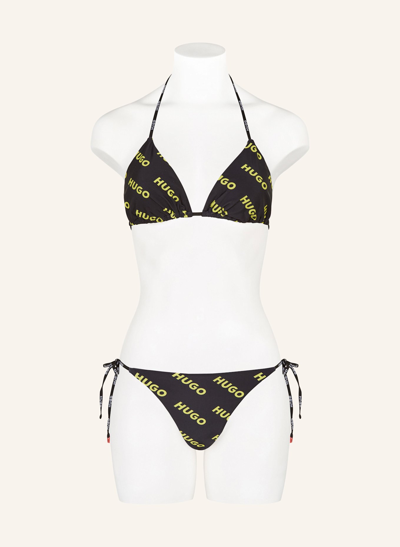 Hugo Triangel Bikini Hose Pure In Schwarz Hellgr N