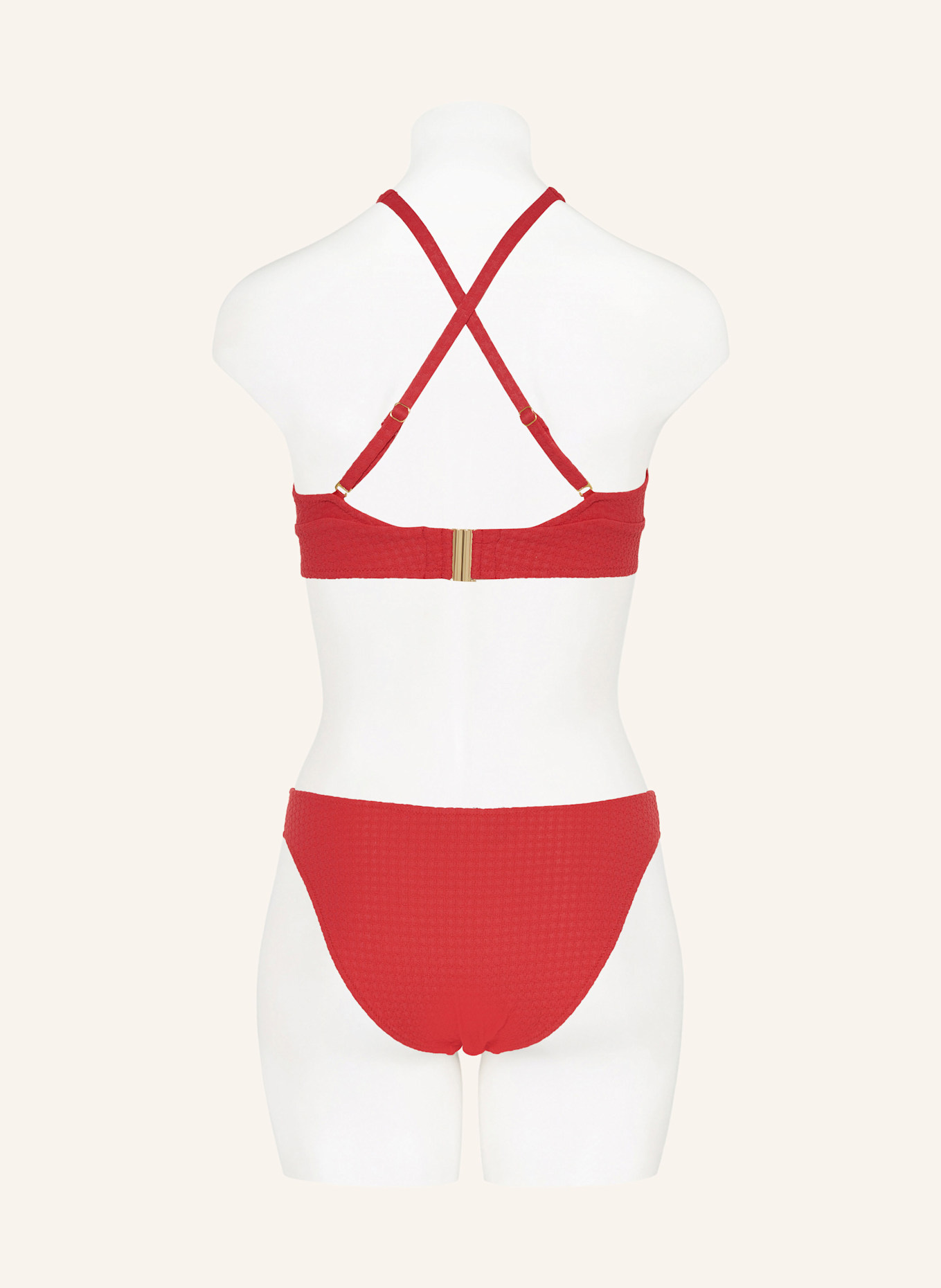 Maryan Mehlhorn Bralette Bikini Top The Bloom In Rot