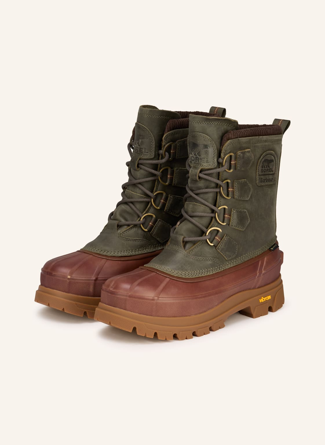 Produktový obrázek Sorel Sorel Šněrovací Boty Caribou Horizon™ Gtx khaki / koňaková / hnědá