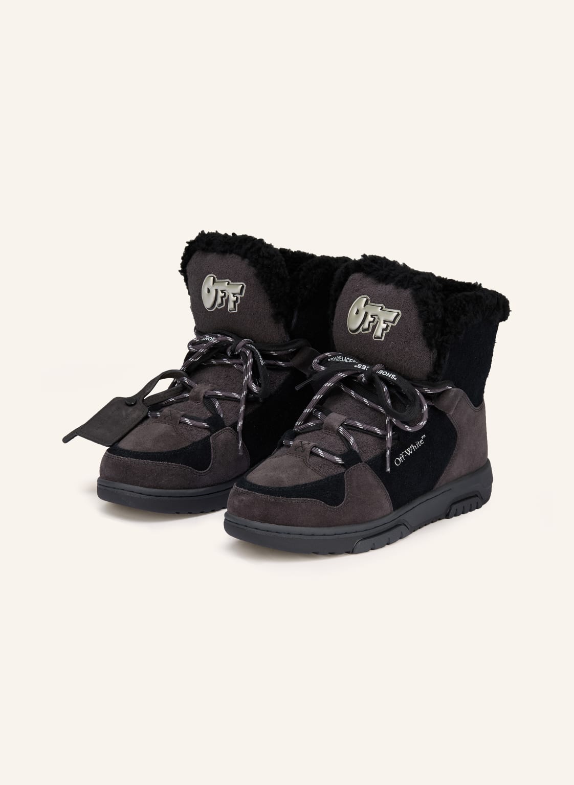 Produktový obrázek Off-White Off-White Šněrovací Boty černá / tmavě šedá