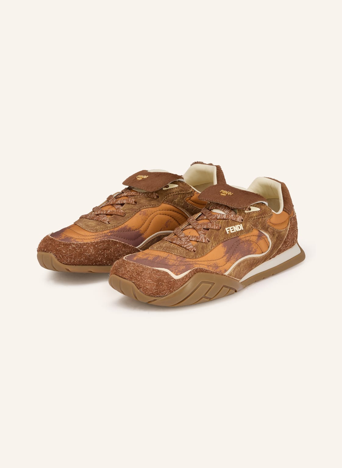 Produktový obrázek Fendi Fendi Tenisky hnědá / velbloudí / tmavě hnědá