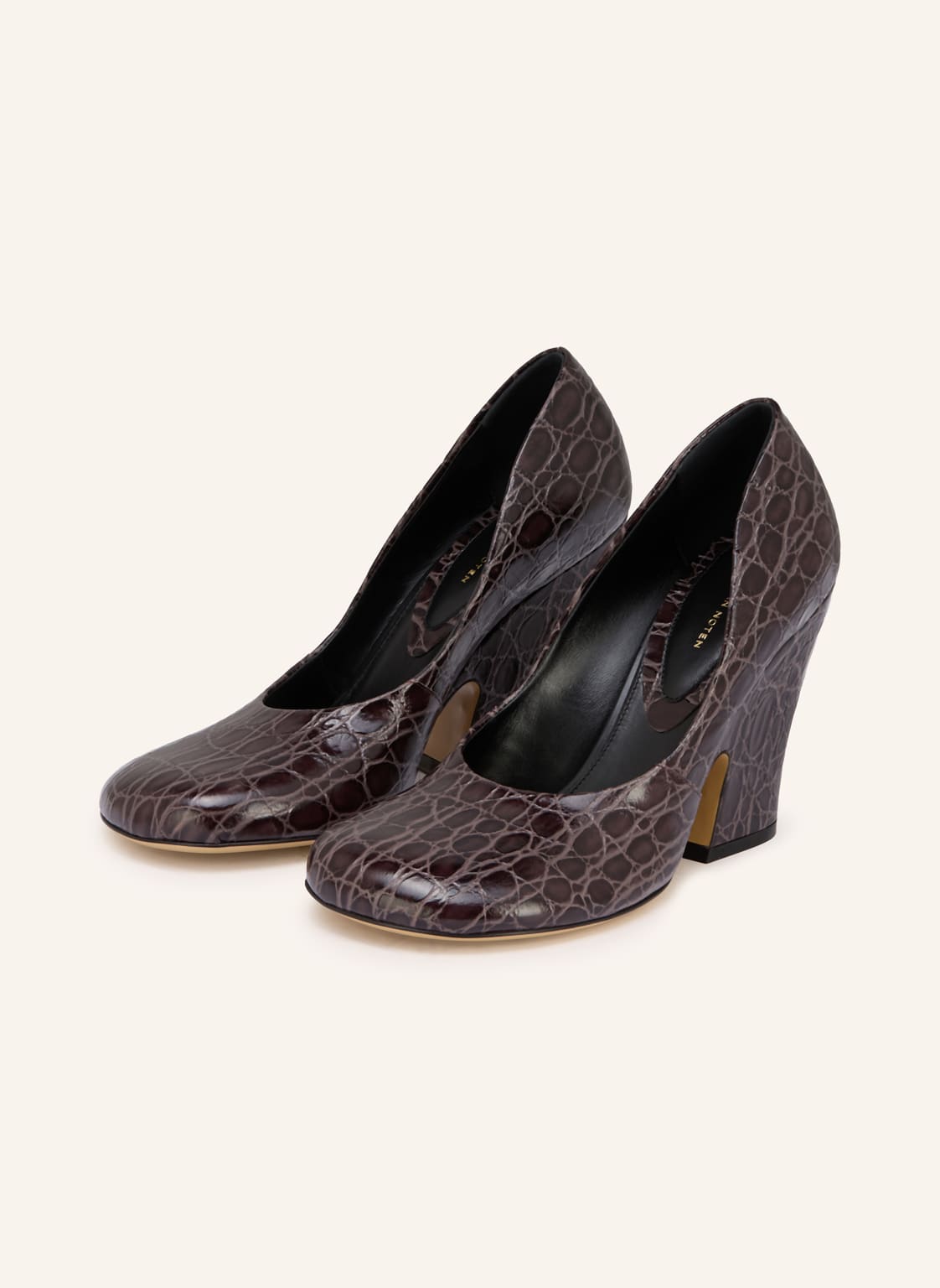 Produktový obrázek DRIES VAN NOTEN Dries Van Noten Lodičky tmavě fialová / světle fialová
