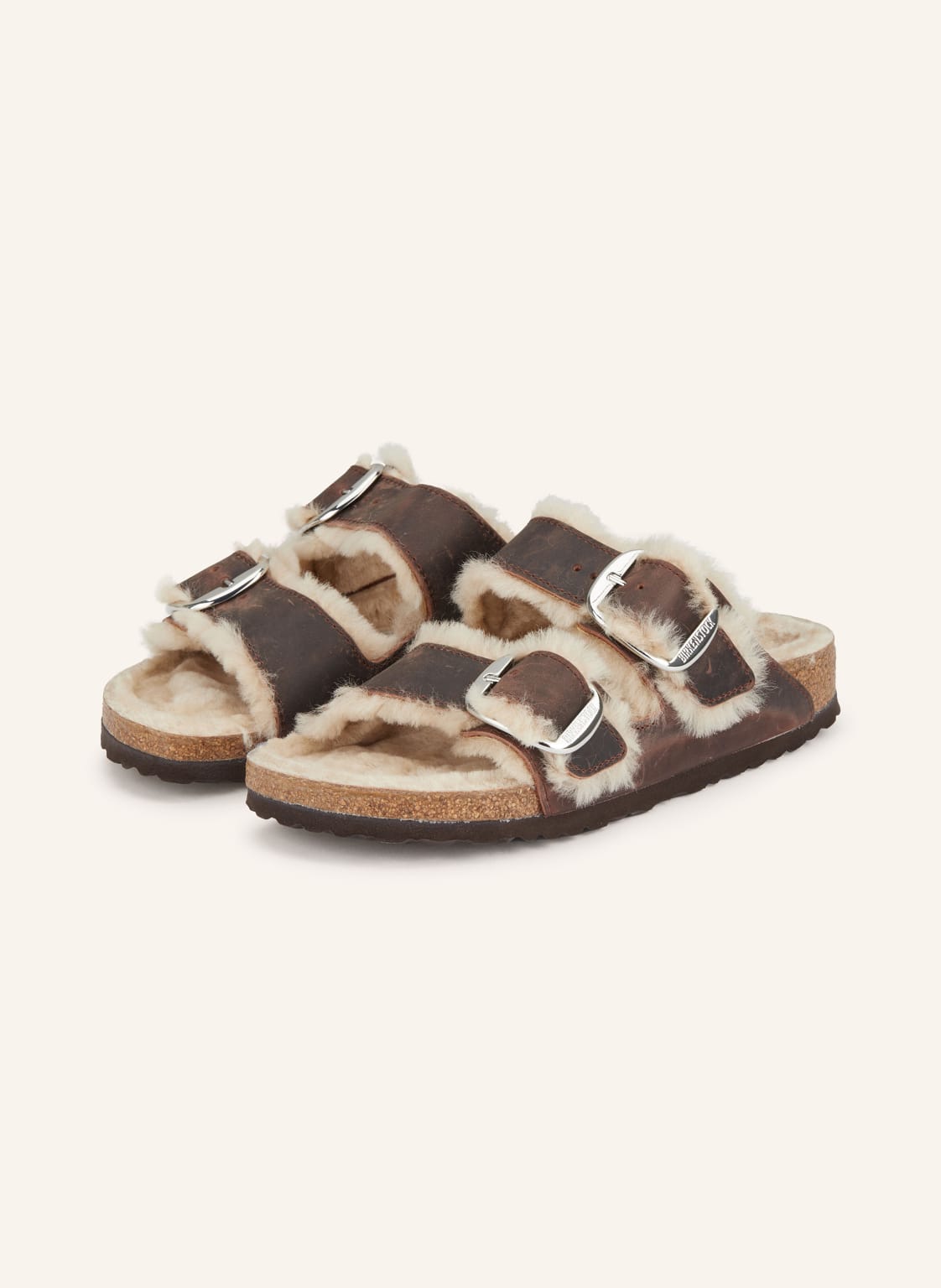 Produktový obrázek Birkenstock Birkenstock Pantofle Arizona Big Buckle tmavě hnědá / béžová
