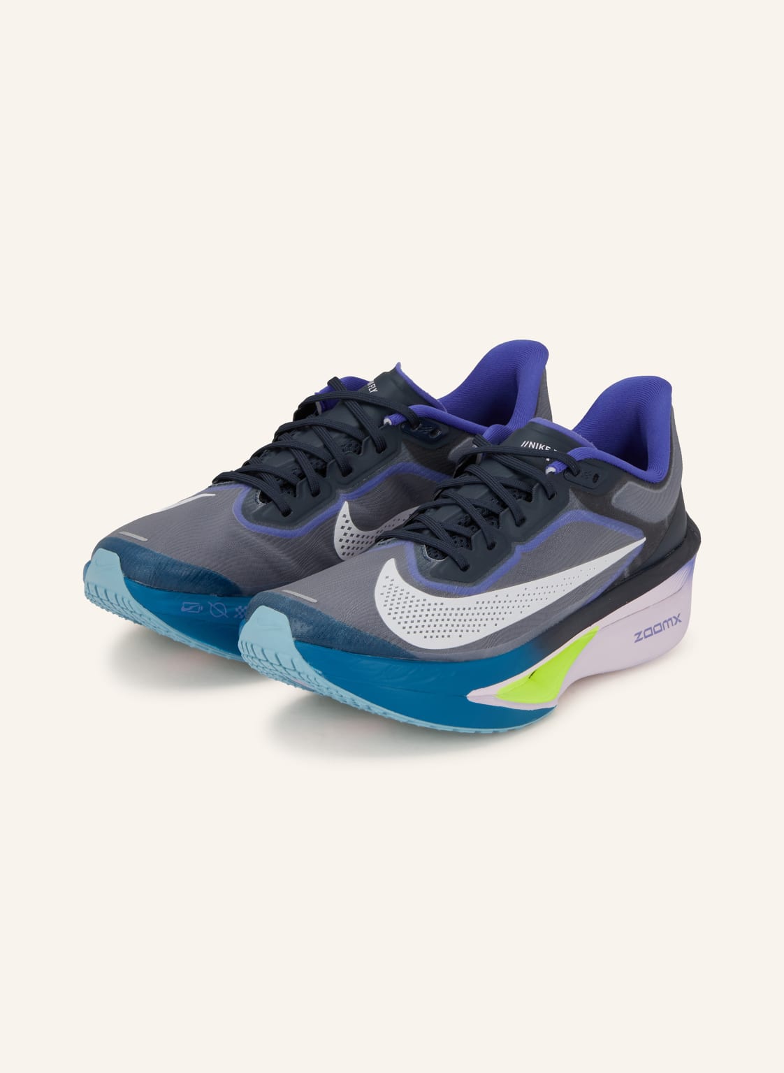 Produktový obrázek Nike Nike Běžecké Boty Zoom Fly 6 tmavě šedá / světle šedá / fialová