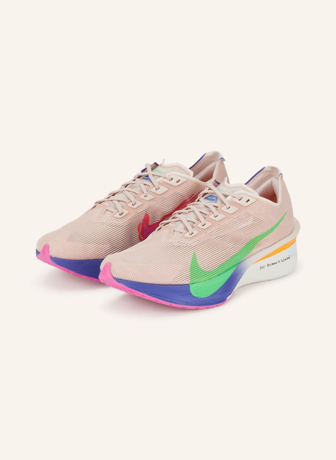 Produktový obrázek Nike Nike Běžecké Boty Zoomx Vaporfly Next% 4 světle červená / neonově zelená