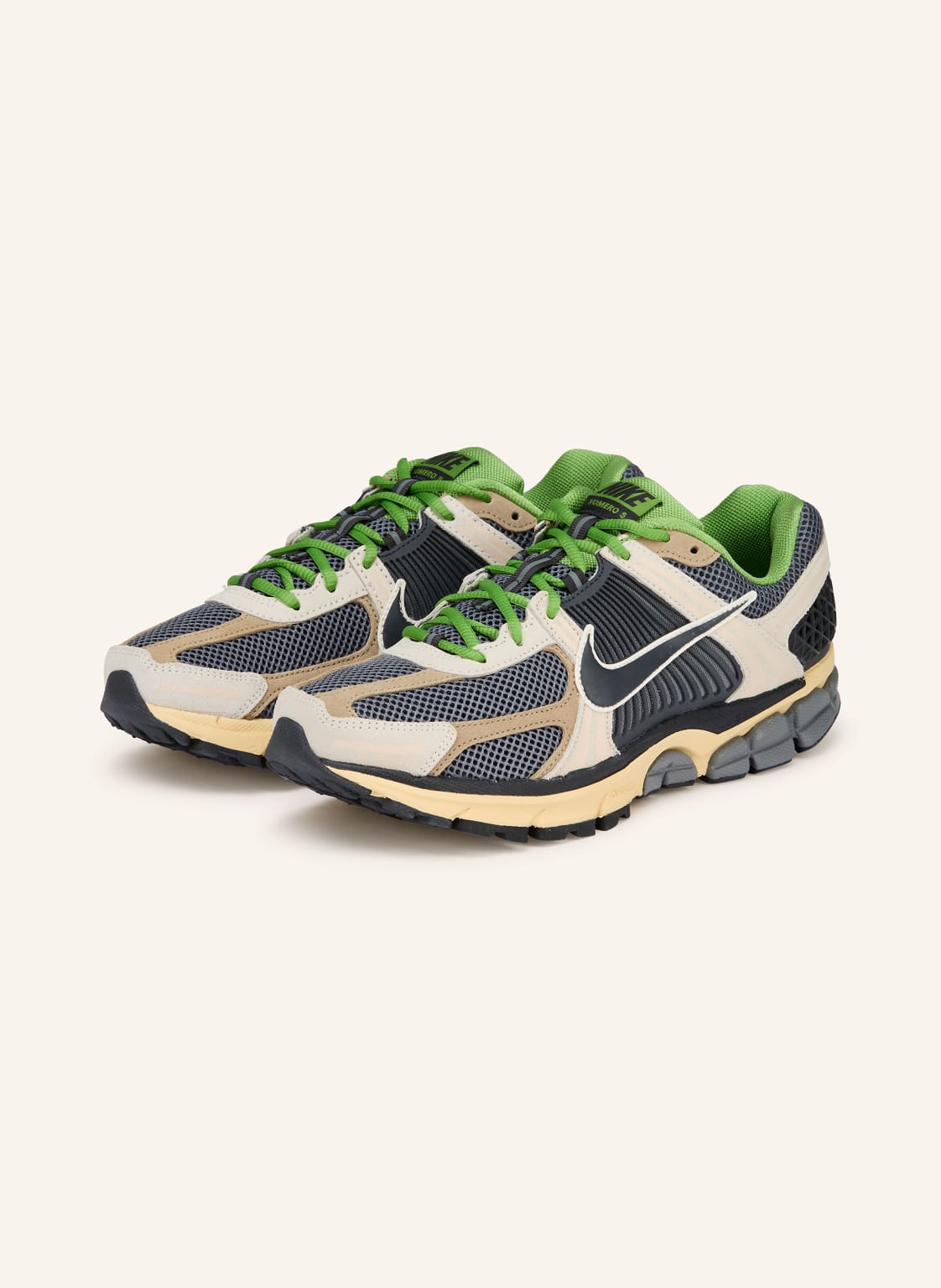 Produktový obrázek Nike Nike Sneakersy Zoom Vomero 5 režná / tmavě šedá / zelená