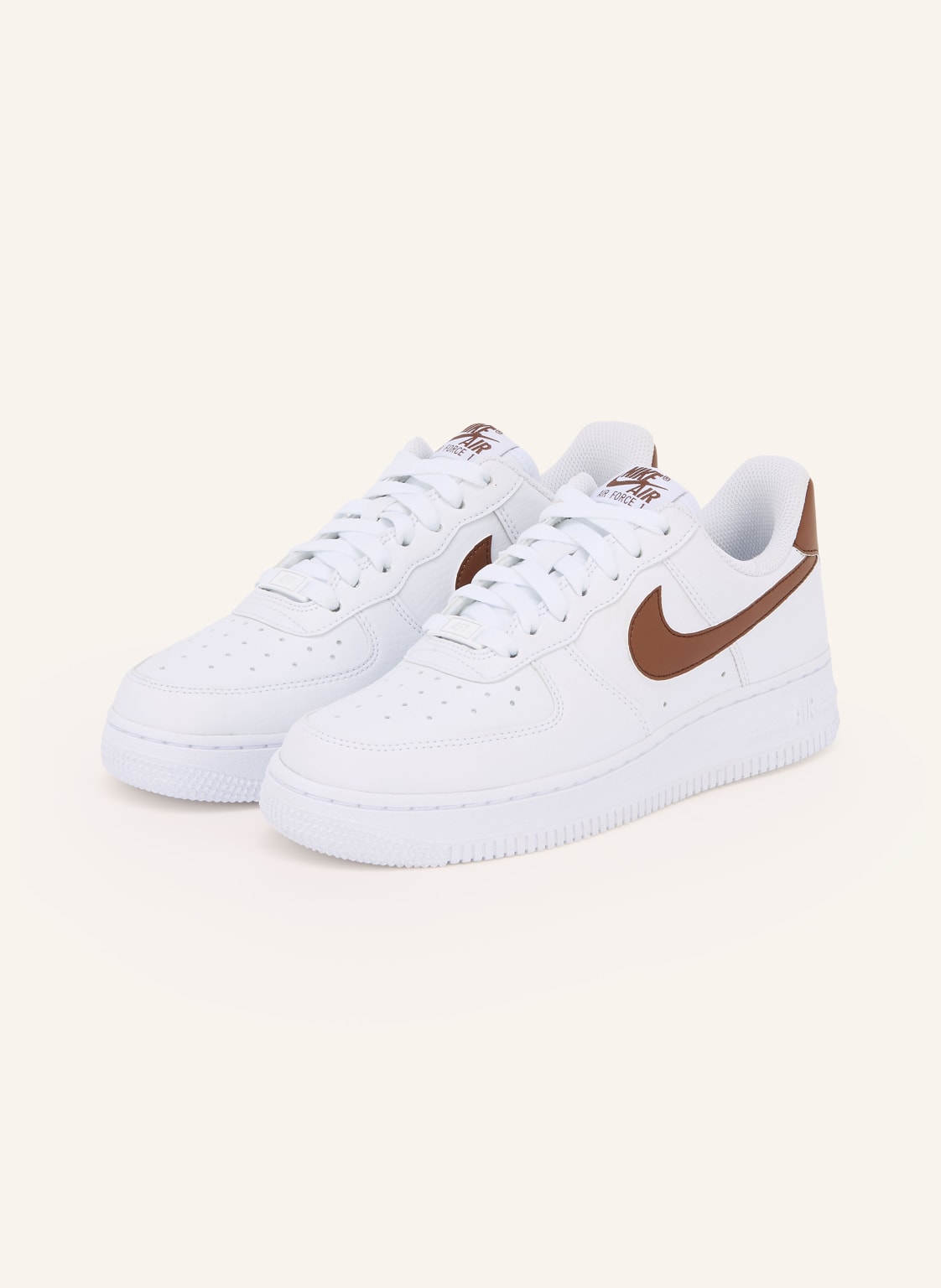Produktový obrázek Nike Nike Tenisky Air Force 1 bílá / tmavě hnědá