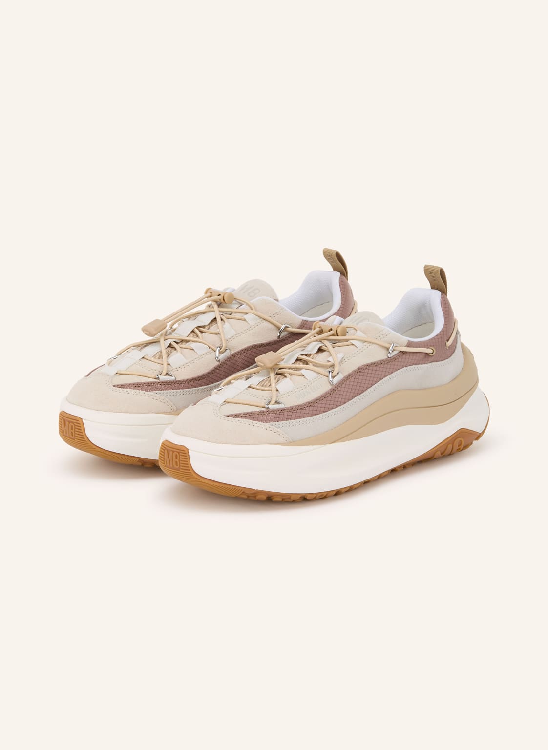 Produktový obrázek moon boot Moon Boot Tenisky moon247 Xlace režná / světle hnědá / černošedá