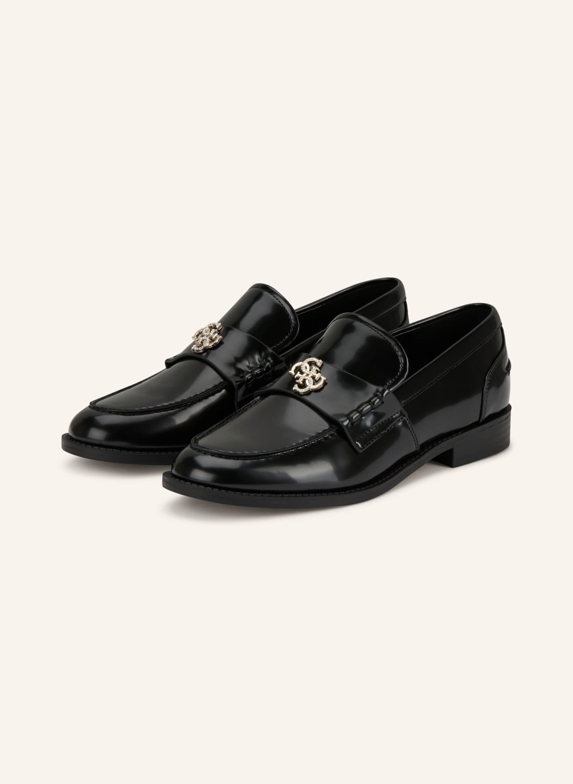 Produktový obrázek Guess Guess Mokasíny Bevalee černá