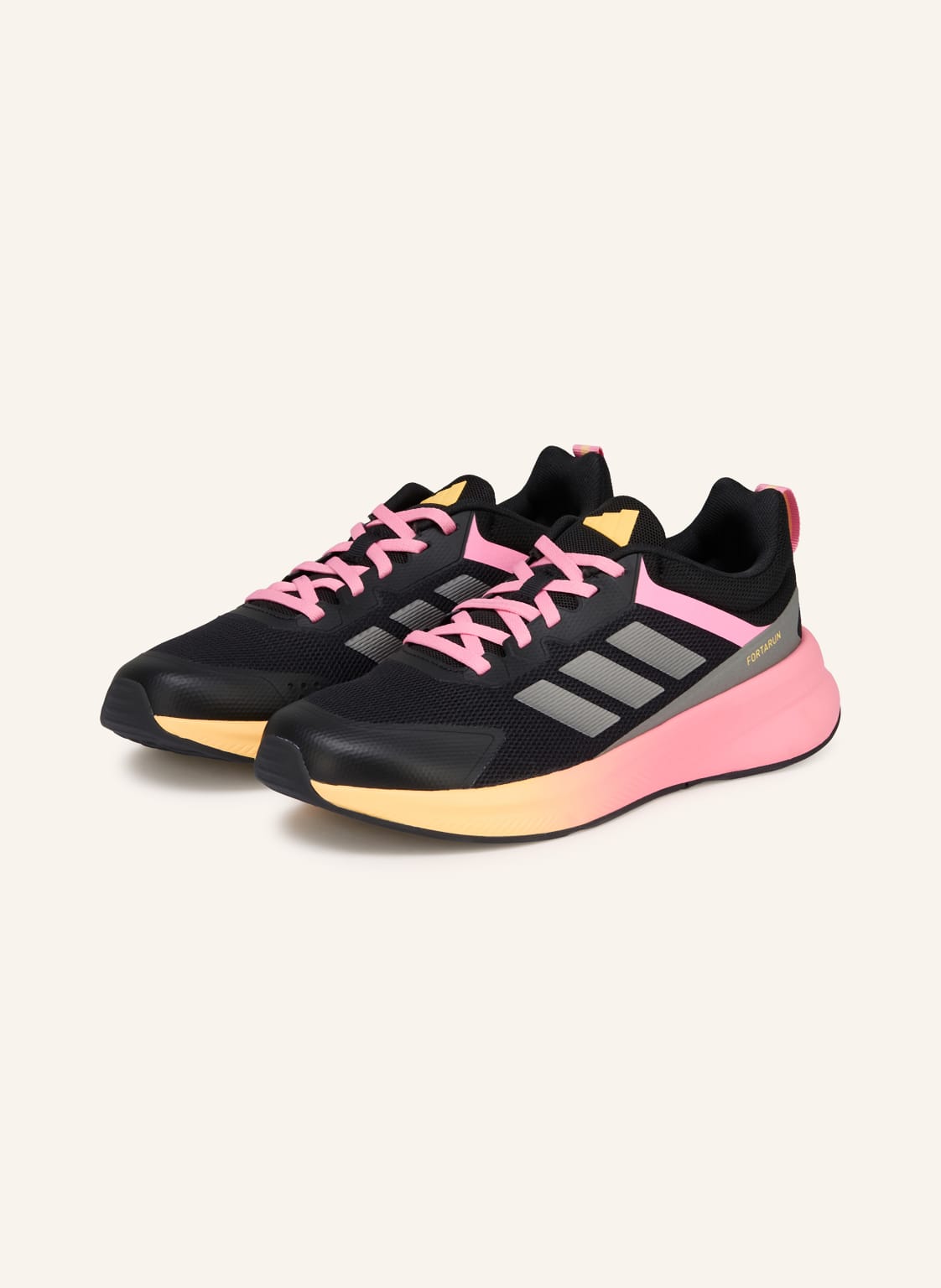 Produktový obrázek Adidas Adidas Běžecké Boty Fortarun 4.0 černá / růžová / šedá