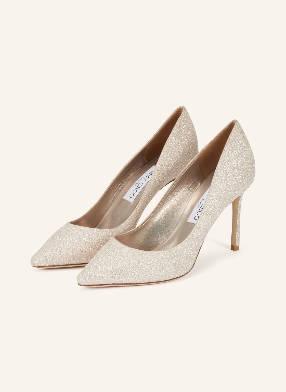 Produktový obrázek Jimmy Choo Jimmy Choo Lodičky Romy 85 růžová / stříbrná / bílá