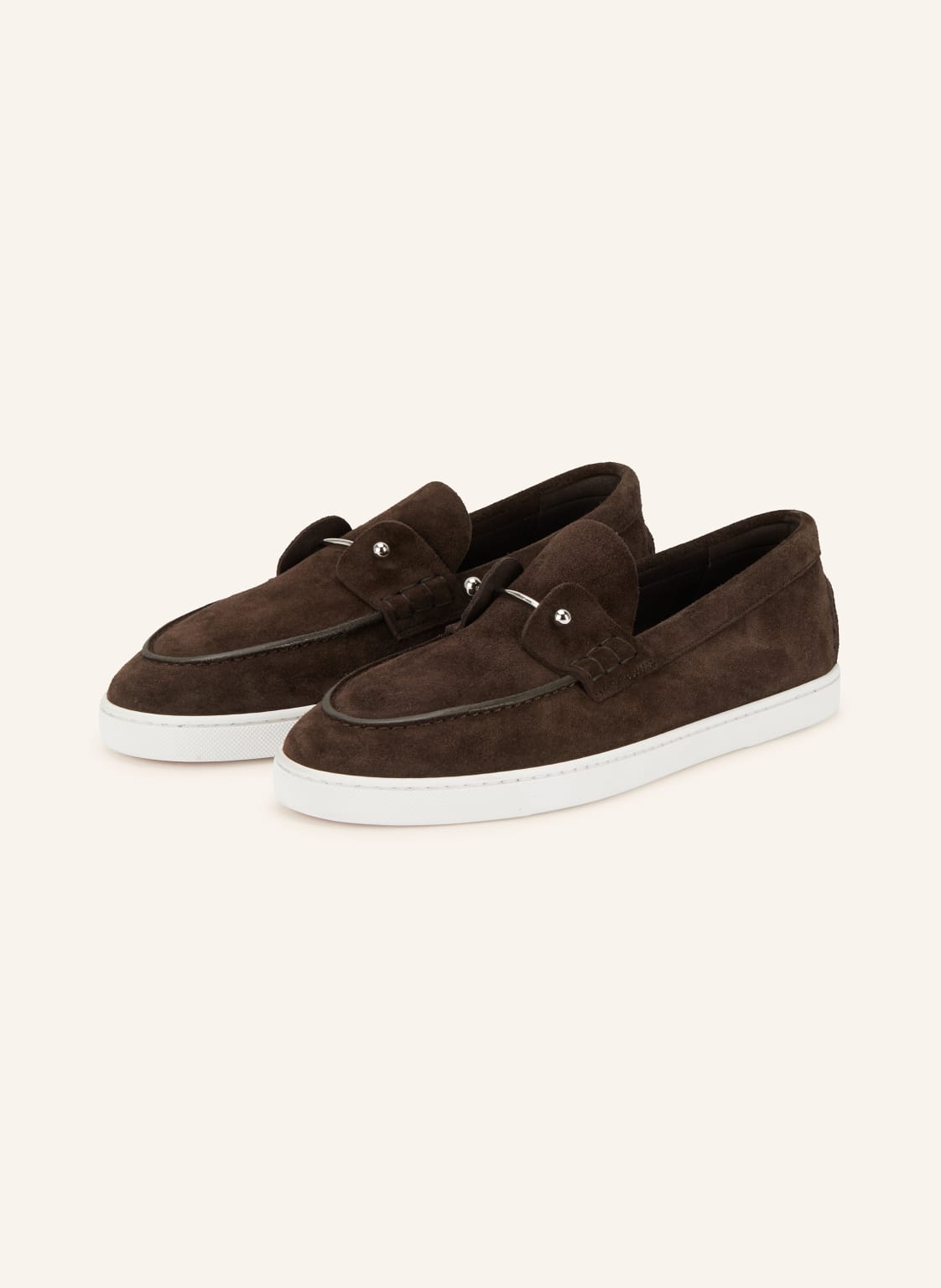 Produktový obrázek Christian Louboutin Christian Louboutin Mokasíny Chambeliboat tmavě hnědá