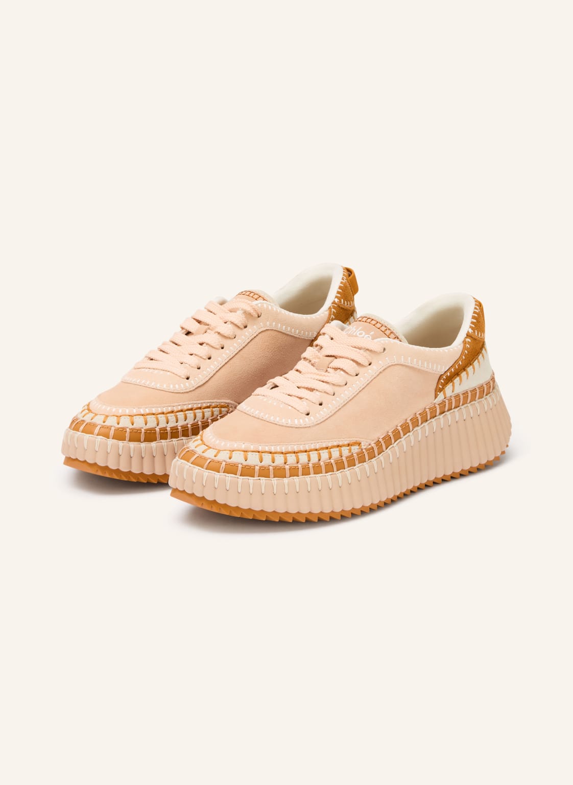 Produktový obrázek Chloé Chloé Sneakersy Nama 6i5 maple pink
