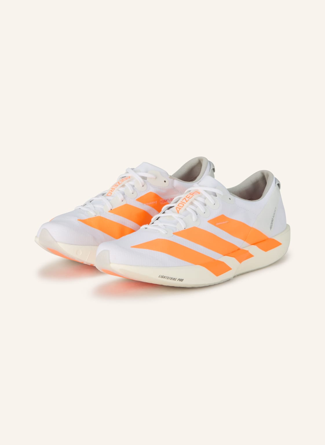 Produktový obrázek Adidas Adidas Běžecké Boty Adizero Adios 9 bílá / neonově oranžová