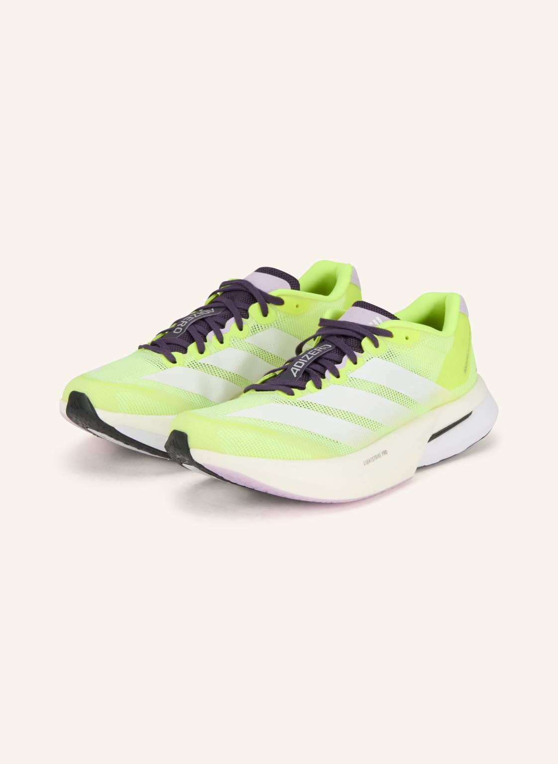 Produktový obrázek Adidas Adidas Běžecké Boty Adizero Boston 13 neonově zelená / fialová / bílá